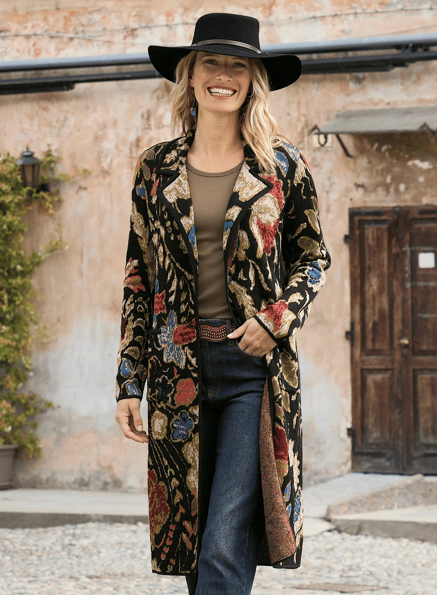 Cloisonné Knit Coat - Image 5