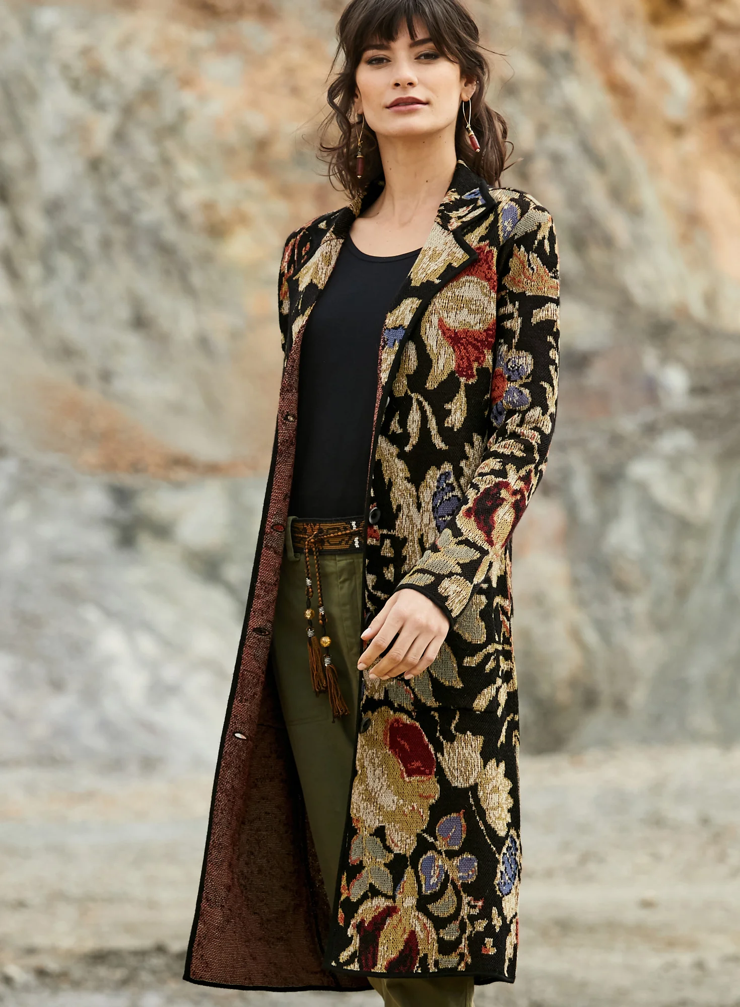 Cloisonne Knit Coat - Image 7