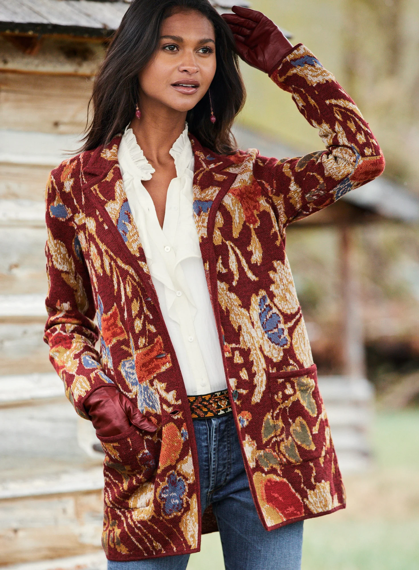 Cloisonne Knit Jacket