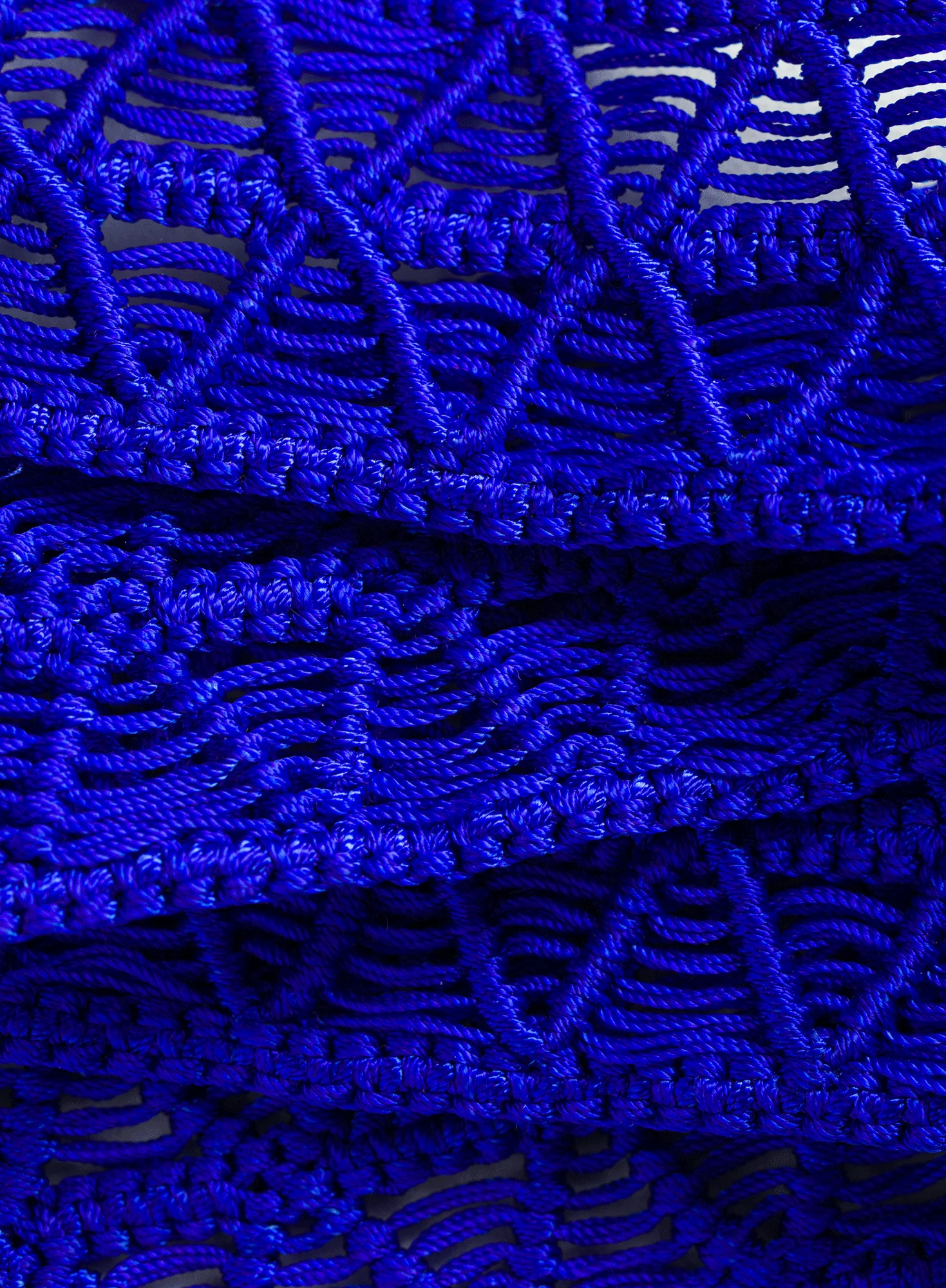 Cobalt Macrame Belt - Image 3