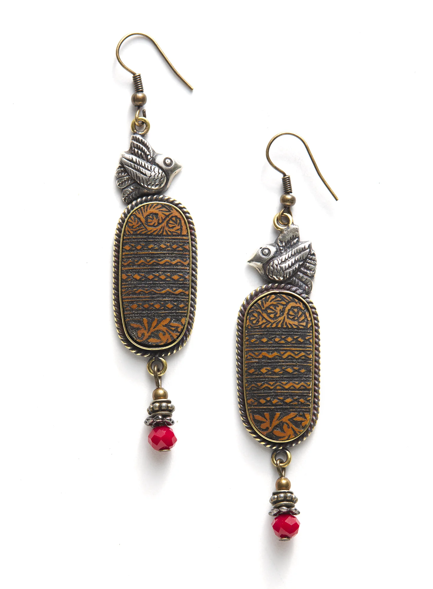 Colonial Bird Earrings - Image 2
