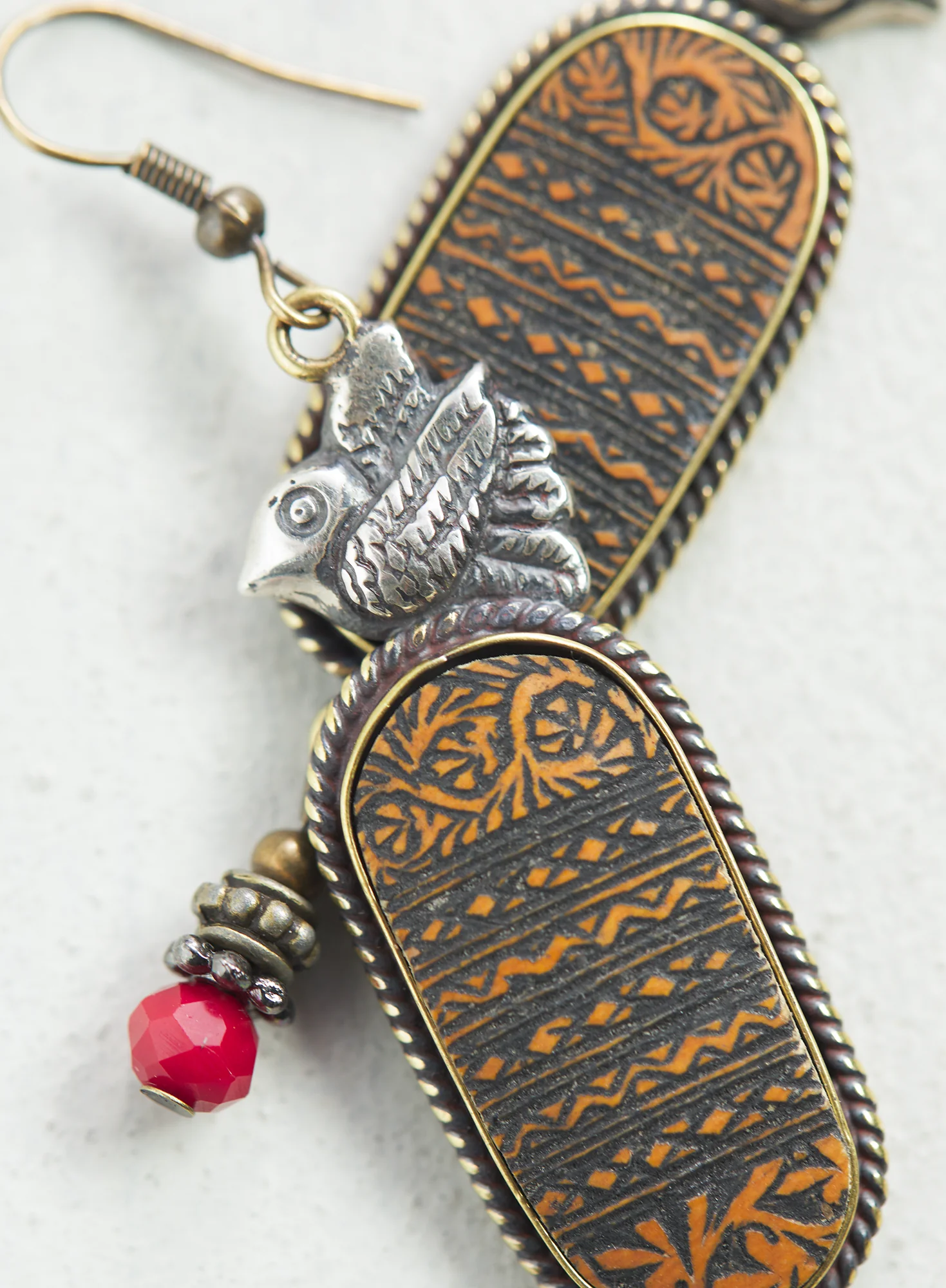 Colonial Bird Earrings - Image 3