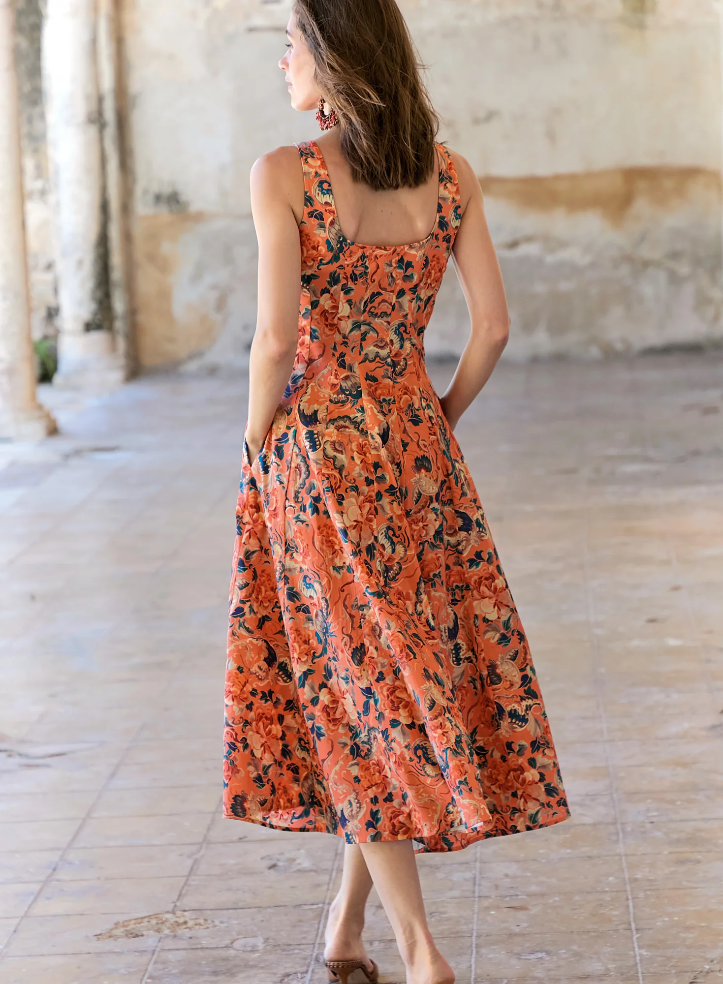 Coral Garden Dress - Image 2