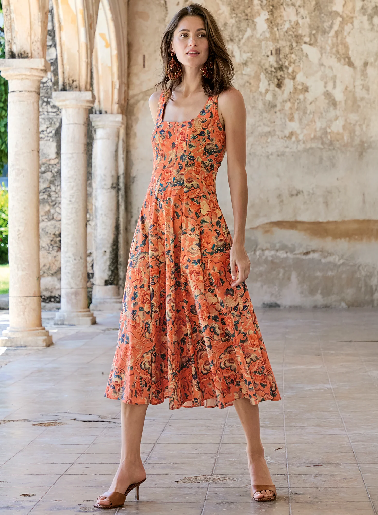 Coral Garden Dress - Image 5