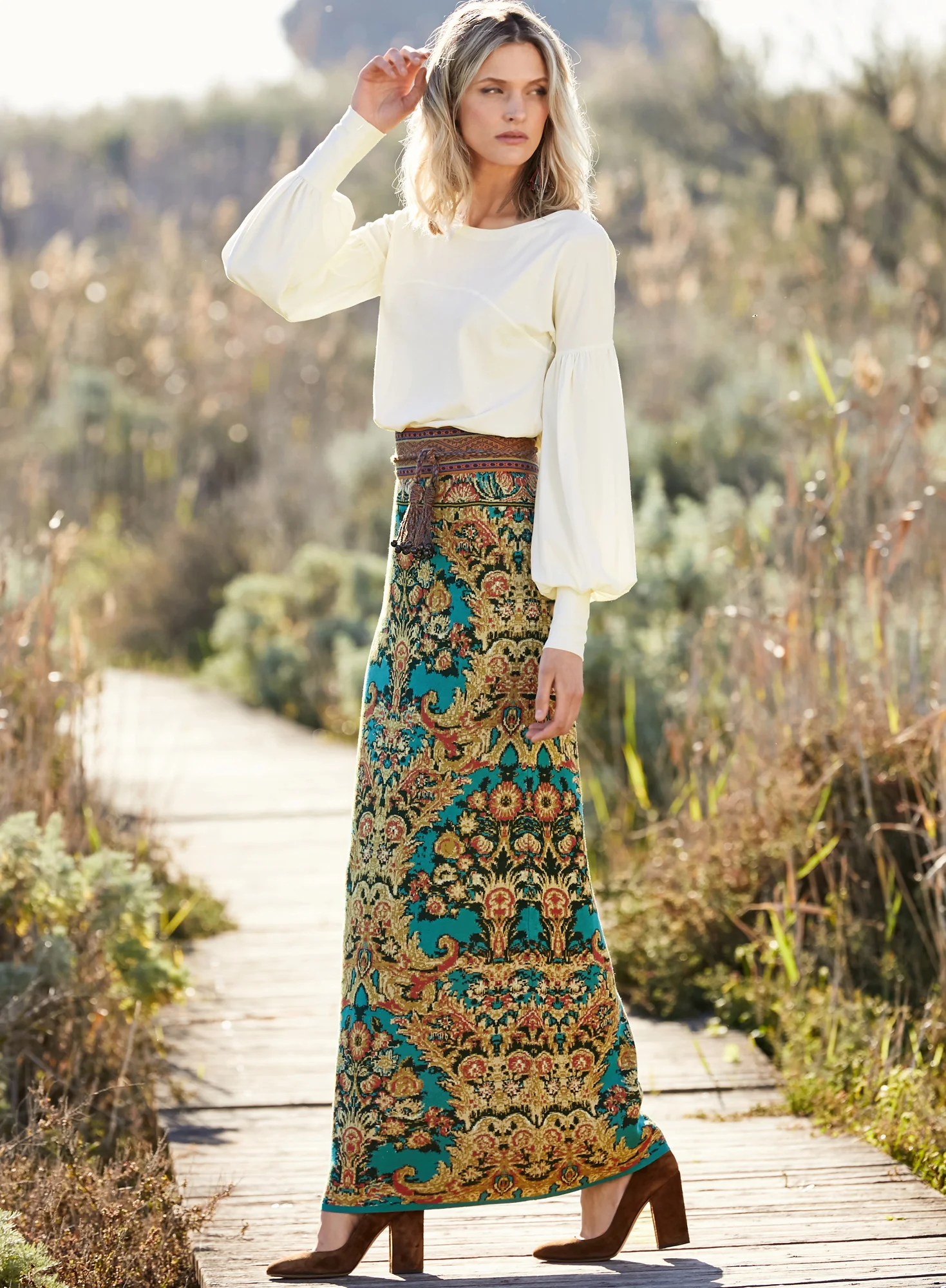 Coyoacan Maxi-Skirt 37" - Image 3