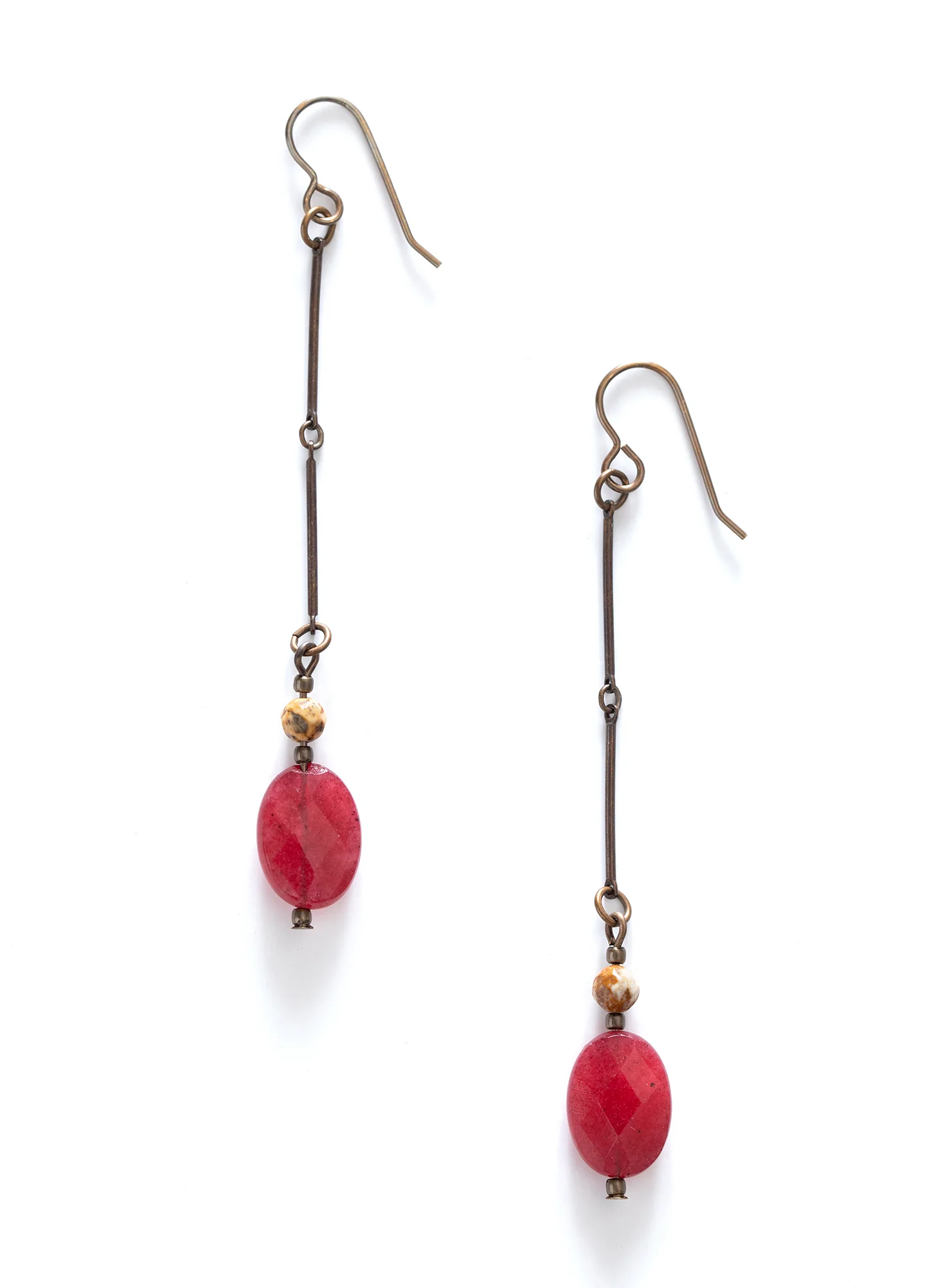 Cranberry Drop Earrings