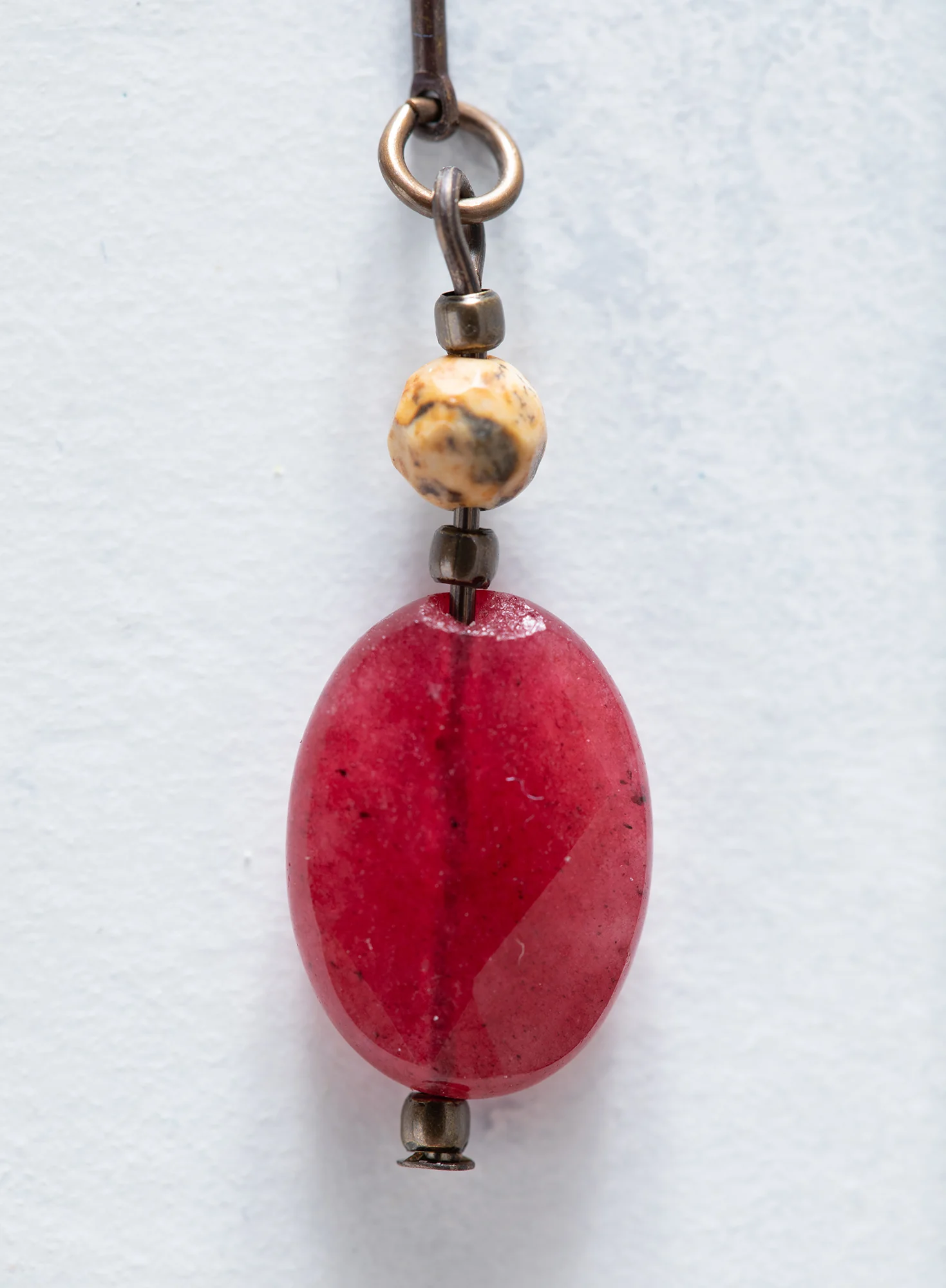 Cranberry Drop Earrings - Image 2
