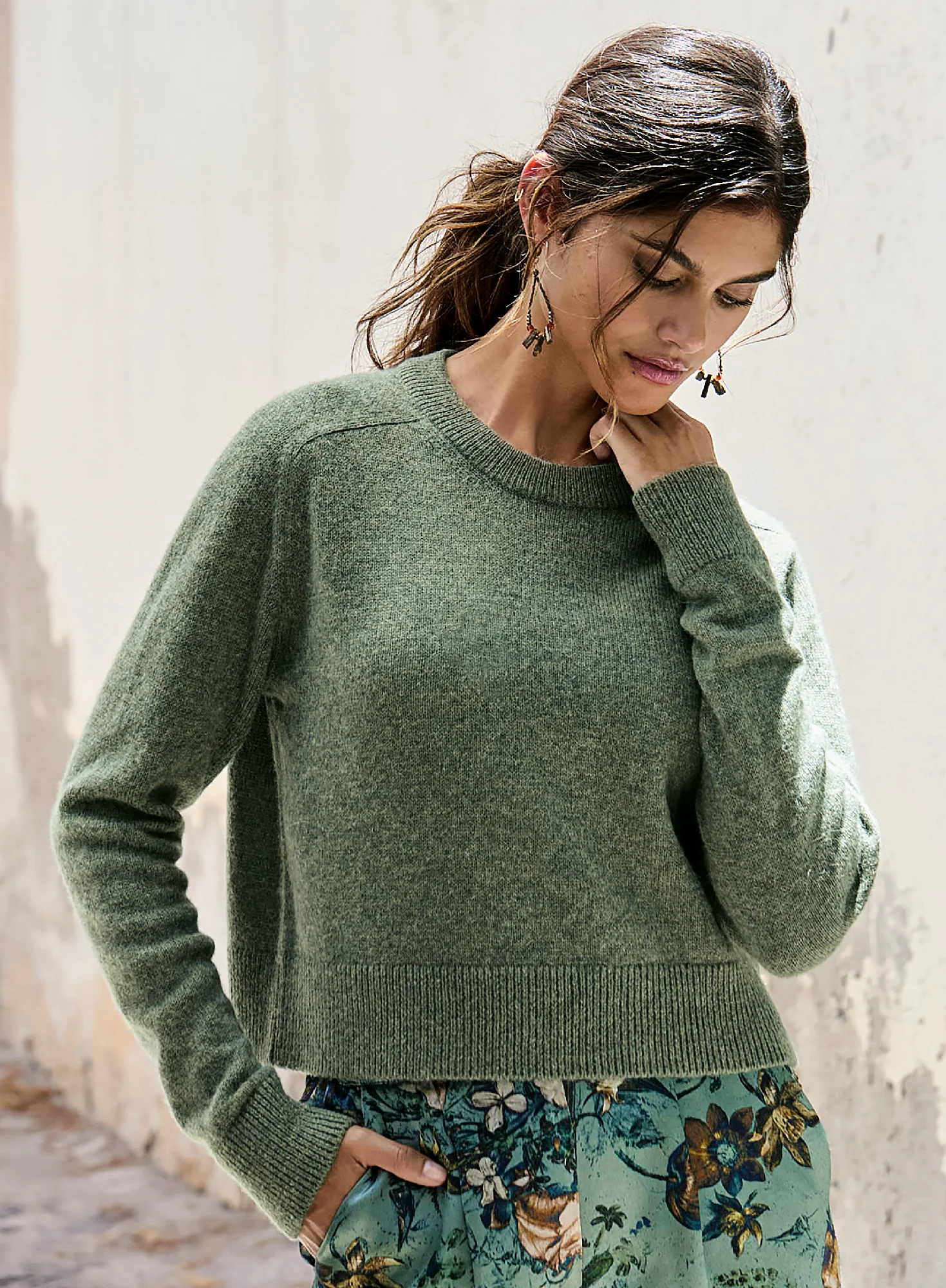 Cropped Luxe Pullover