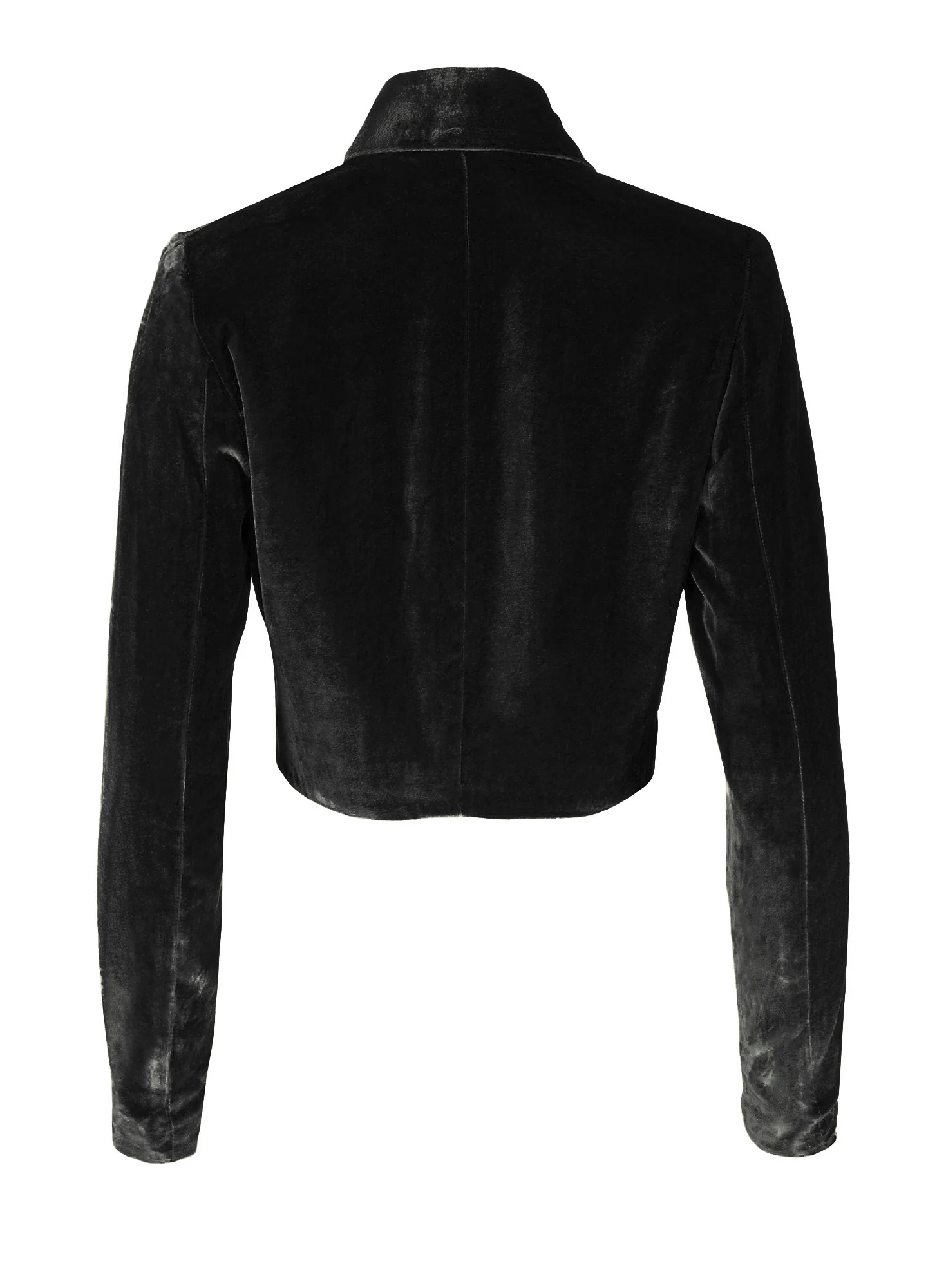 Cropped Velvet Jacket - Image 3