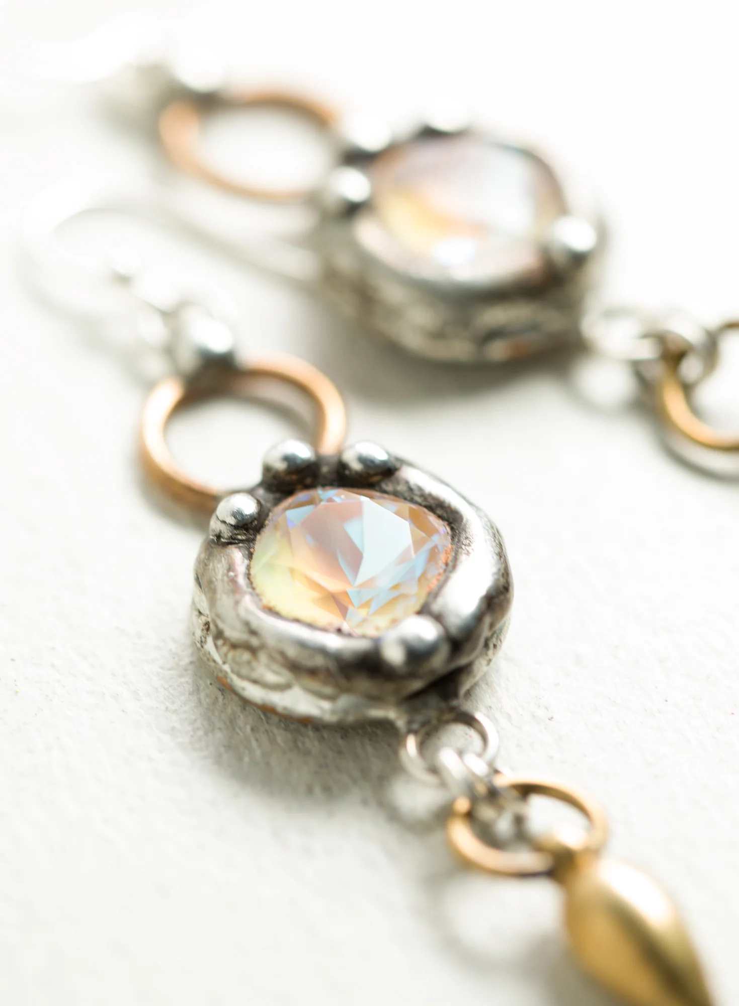 Crystal Amulet Earrings - Image 2