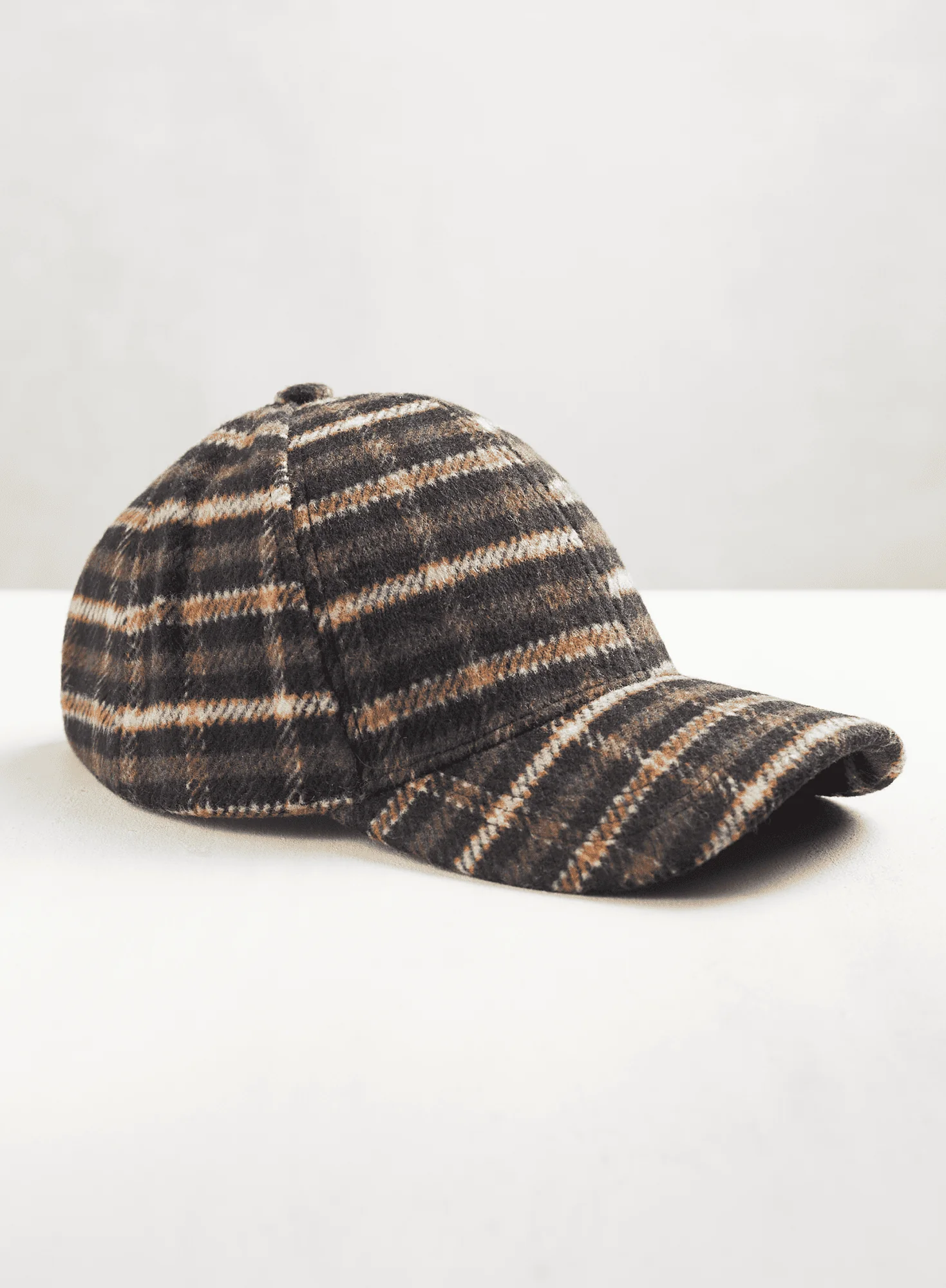 Dark Plaid Cap