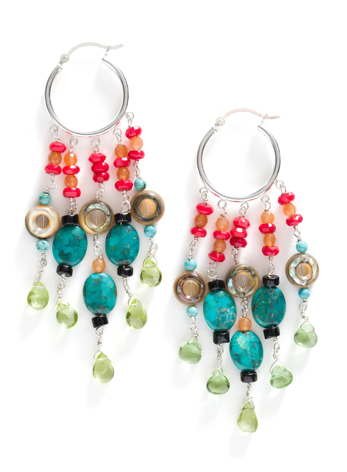 Desert Sunrise Hoop Earrings