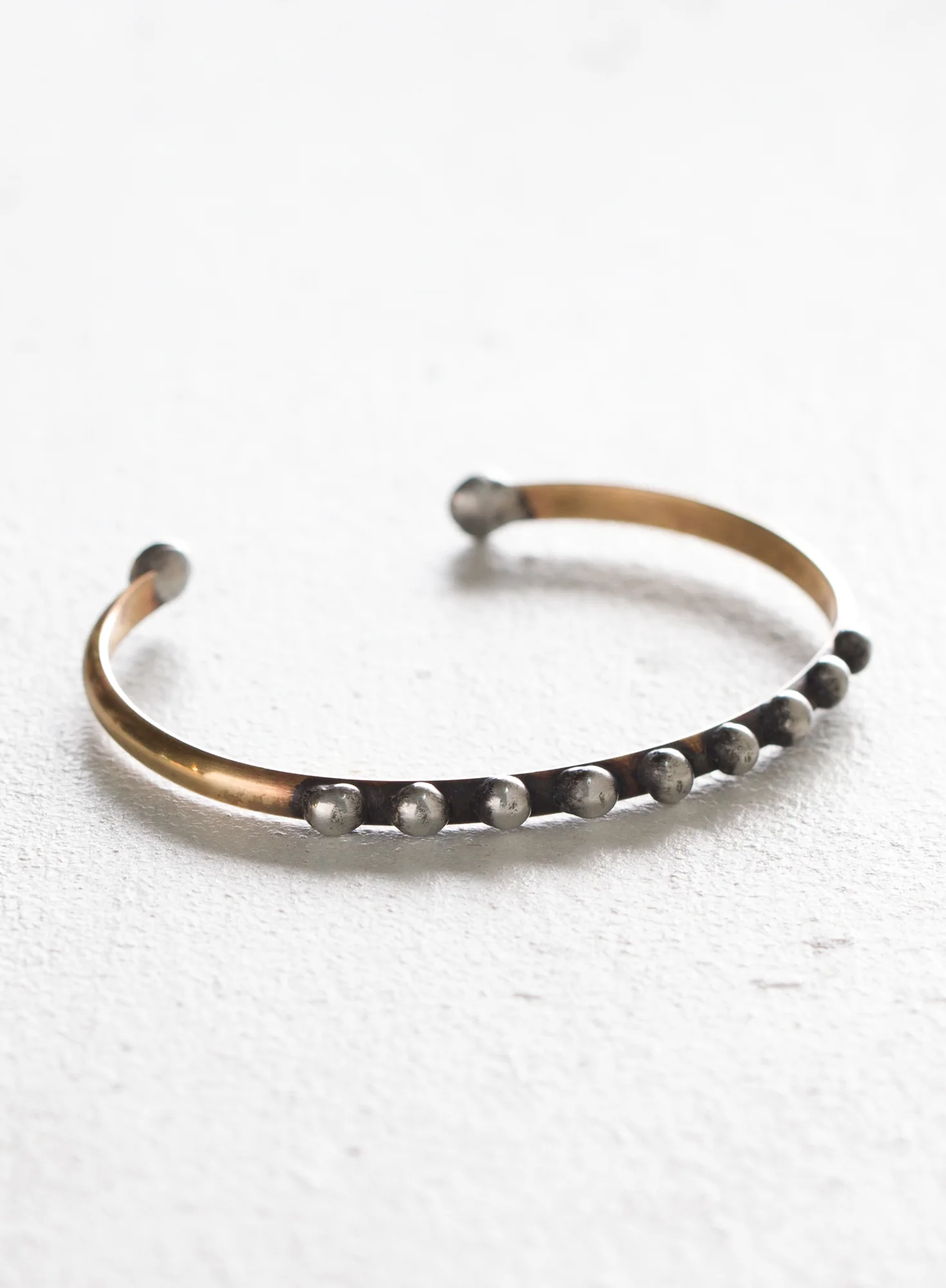 Dotted Brass Bangle