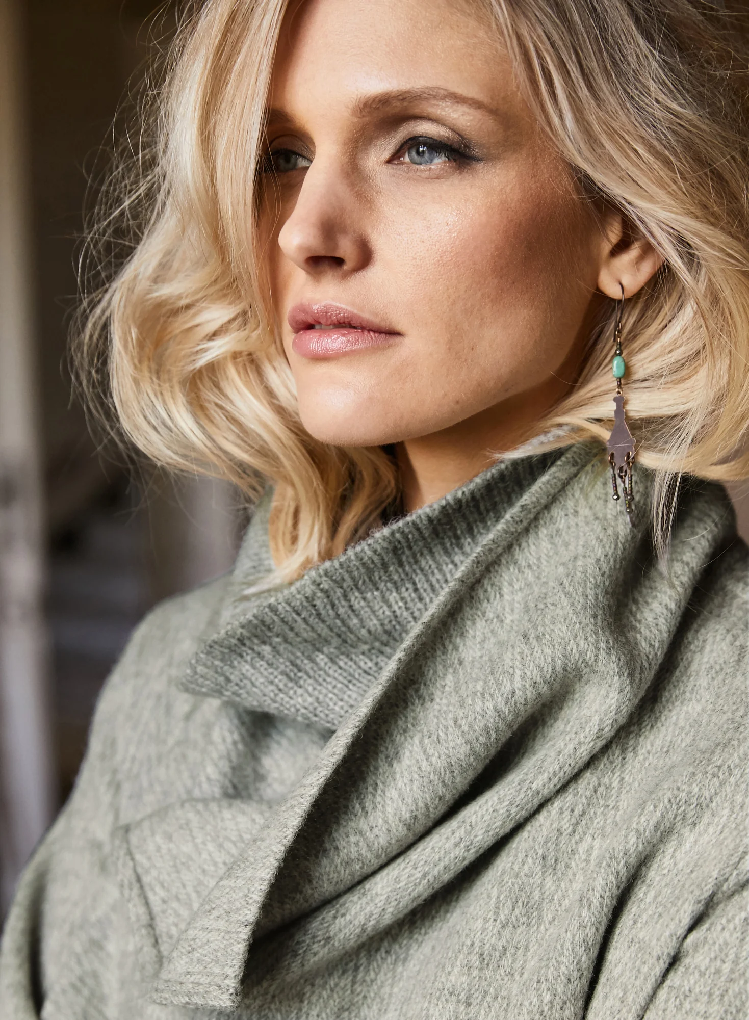 Drape Front Coat - Image 5