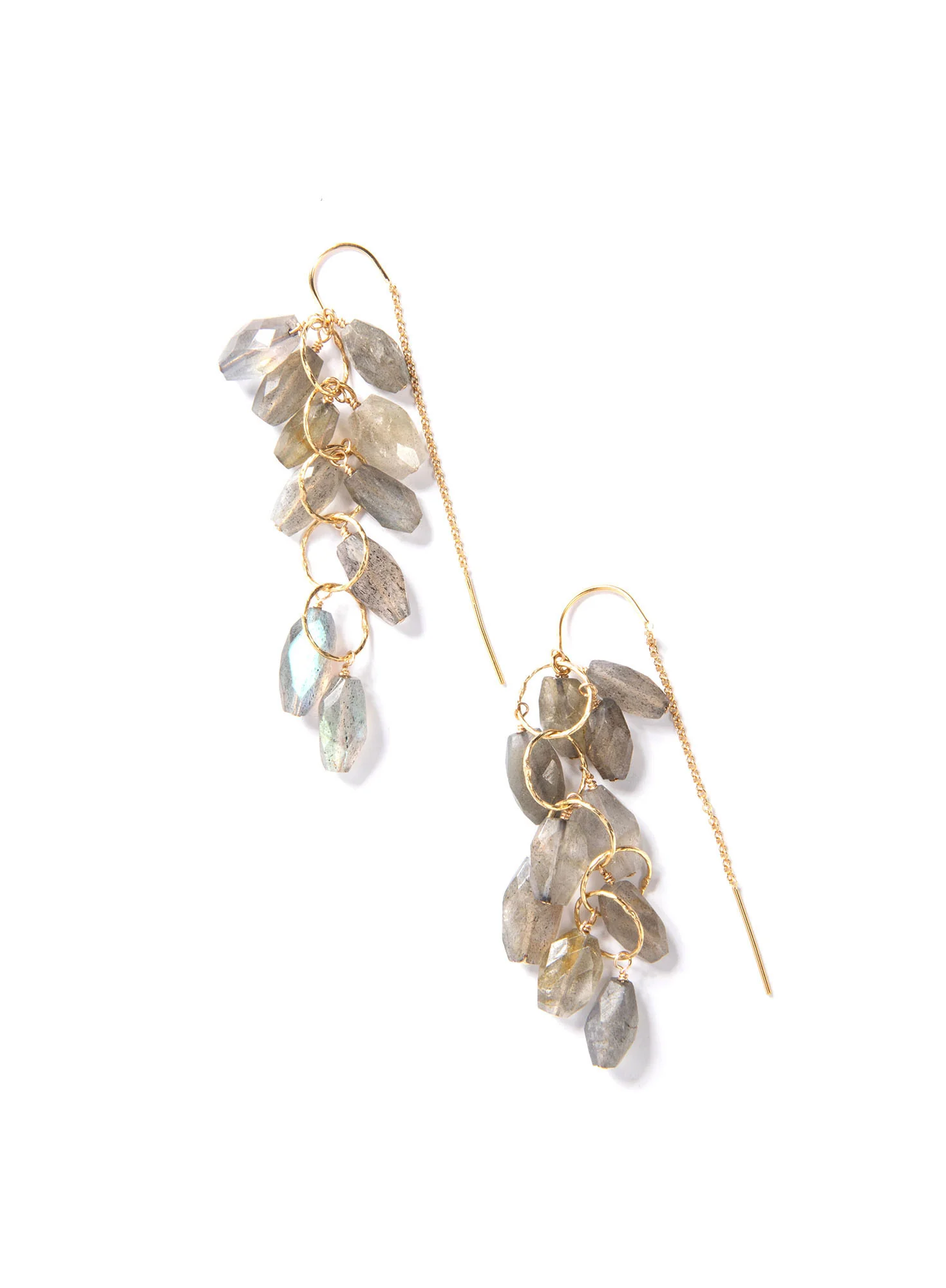 Draped Stone Earrings