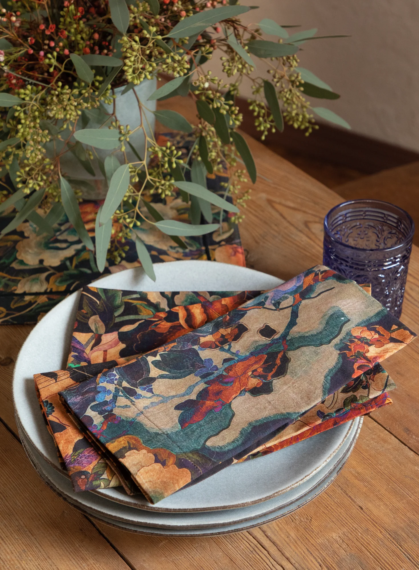 Dynasty Floral Napkins, Set Of 4