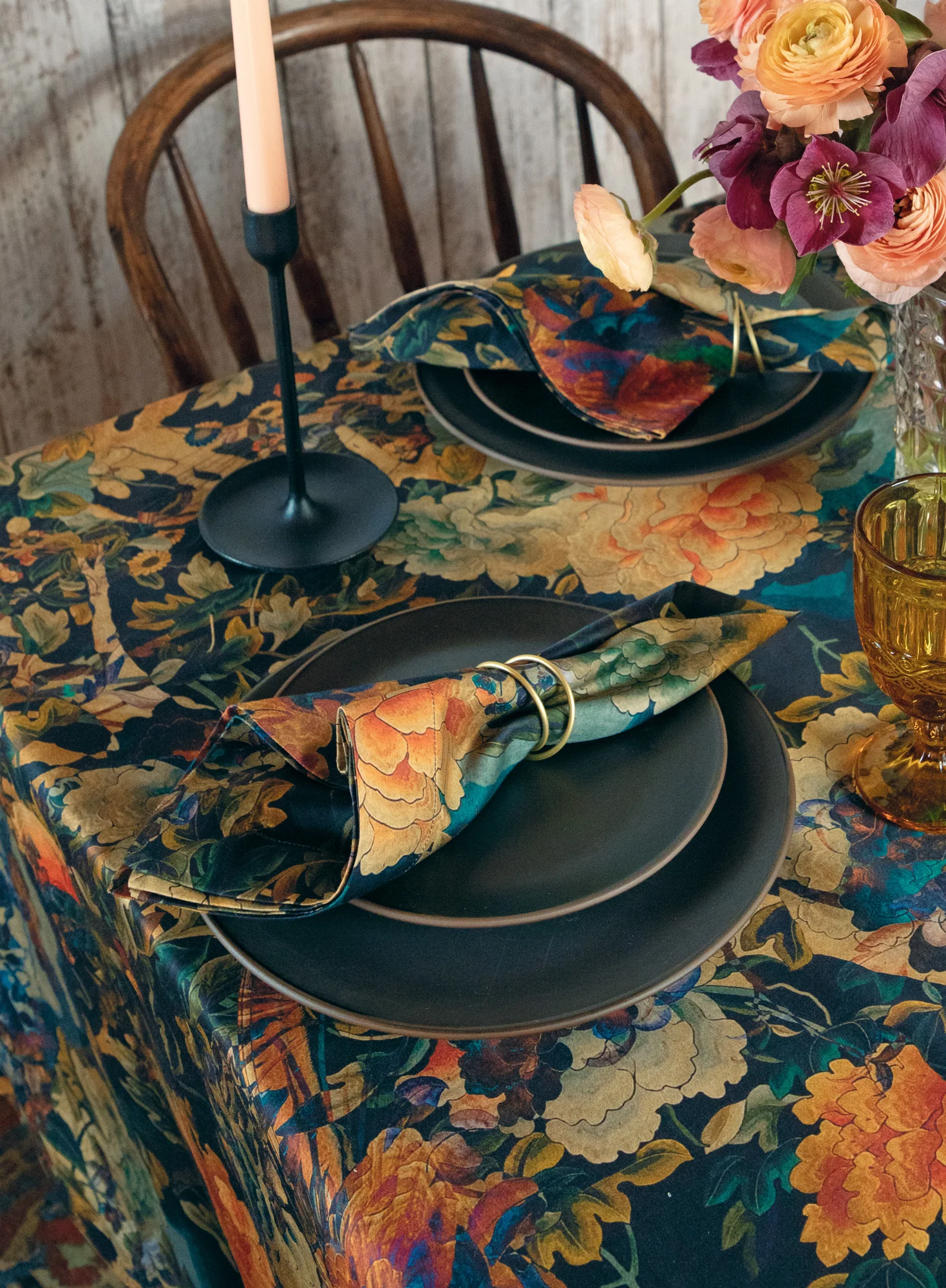 Dynasty Floral Napkins, Set Of 4 - Image 4