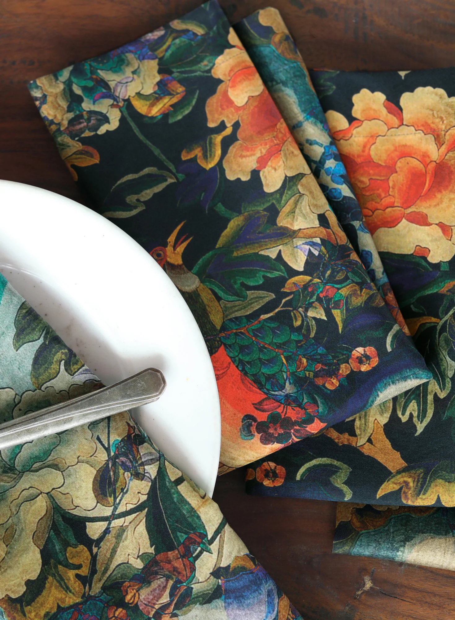 Dynasty Floral Napkins, Set Of 4 - Image 7