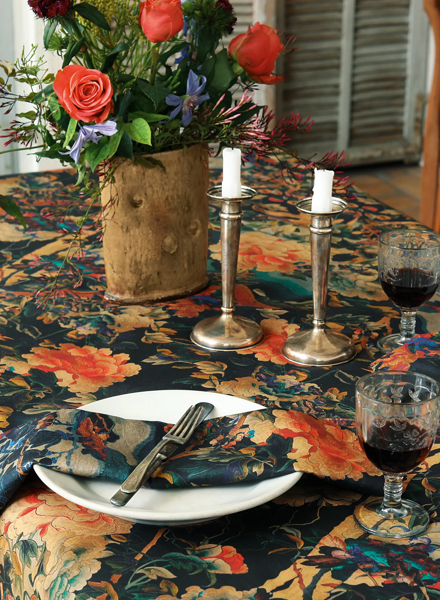 Dynasty Floral Napkins, Set Of 4 - Image 8