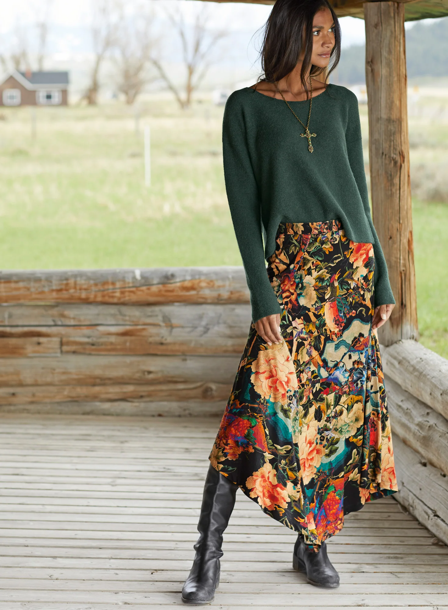 Dynasty Floral Skirt - Image 6