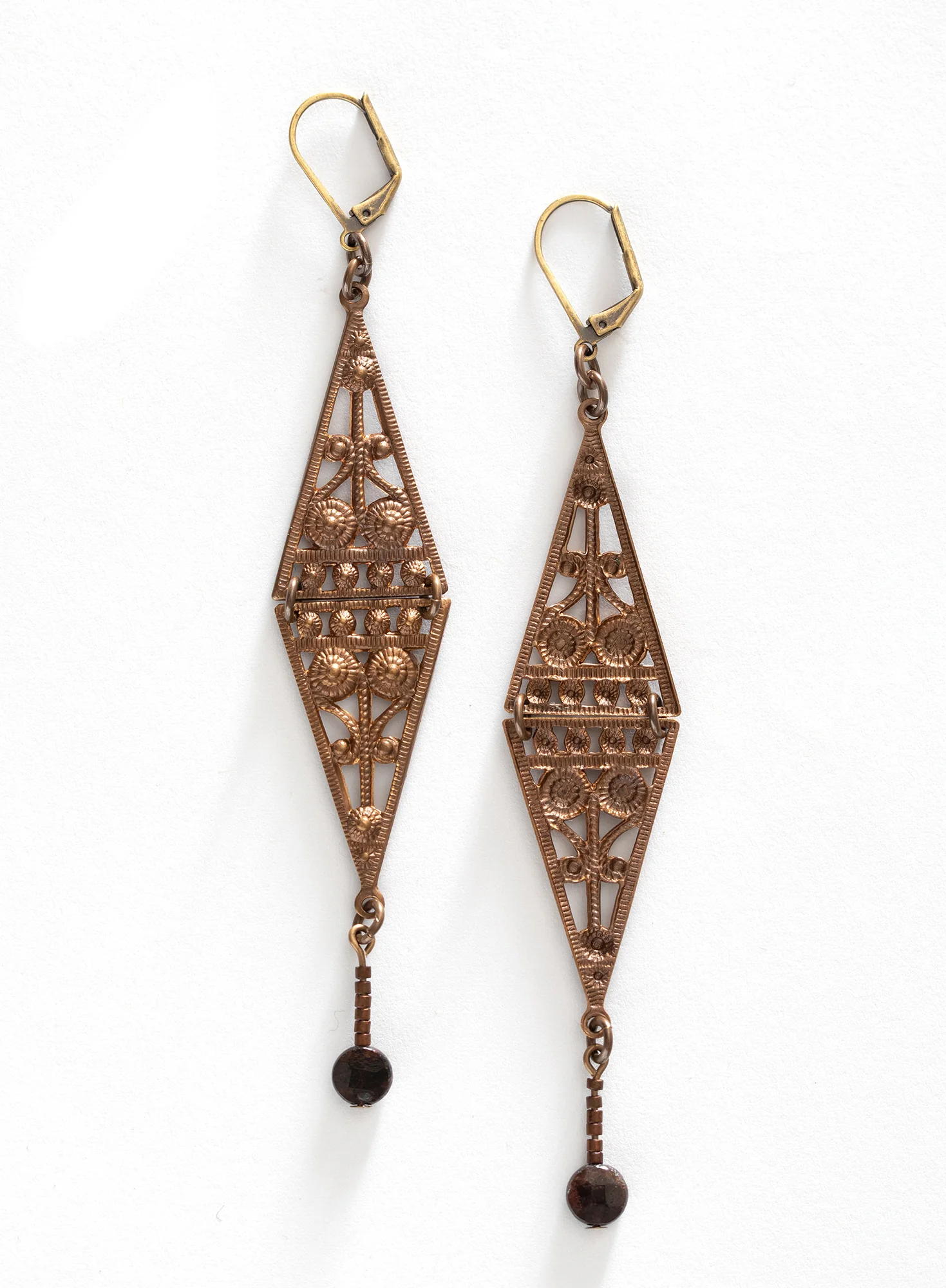 Empire Garnet Earrings