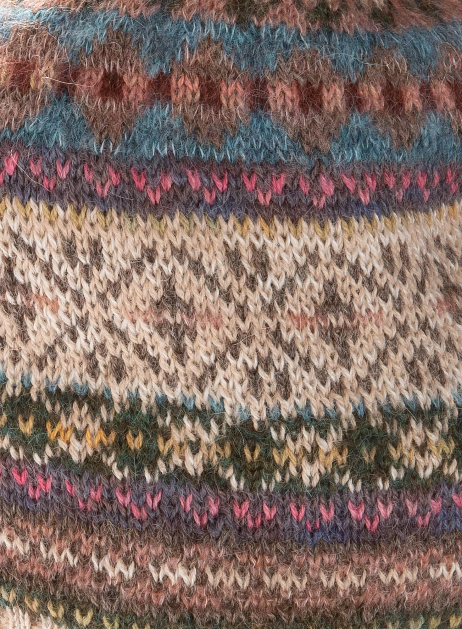 Fair Isle Knit Cap - Image 2