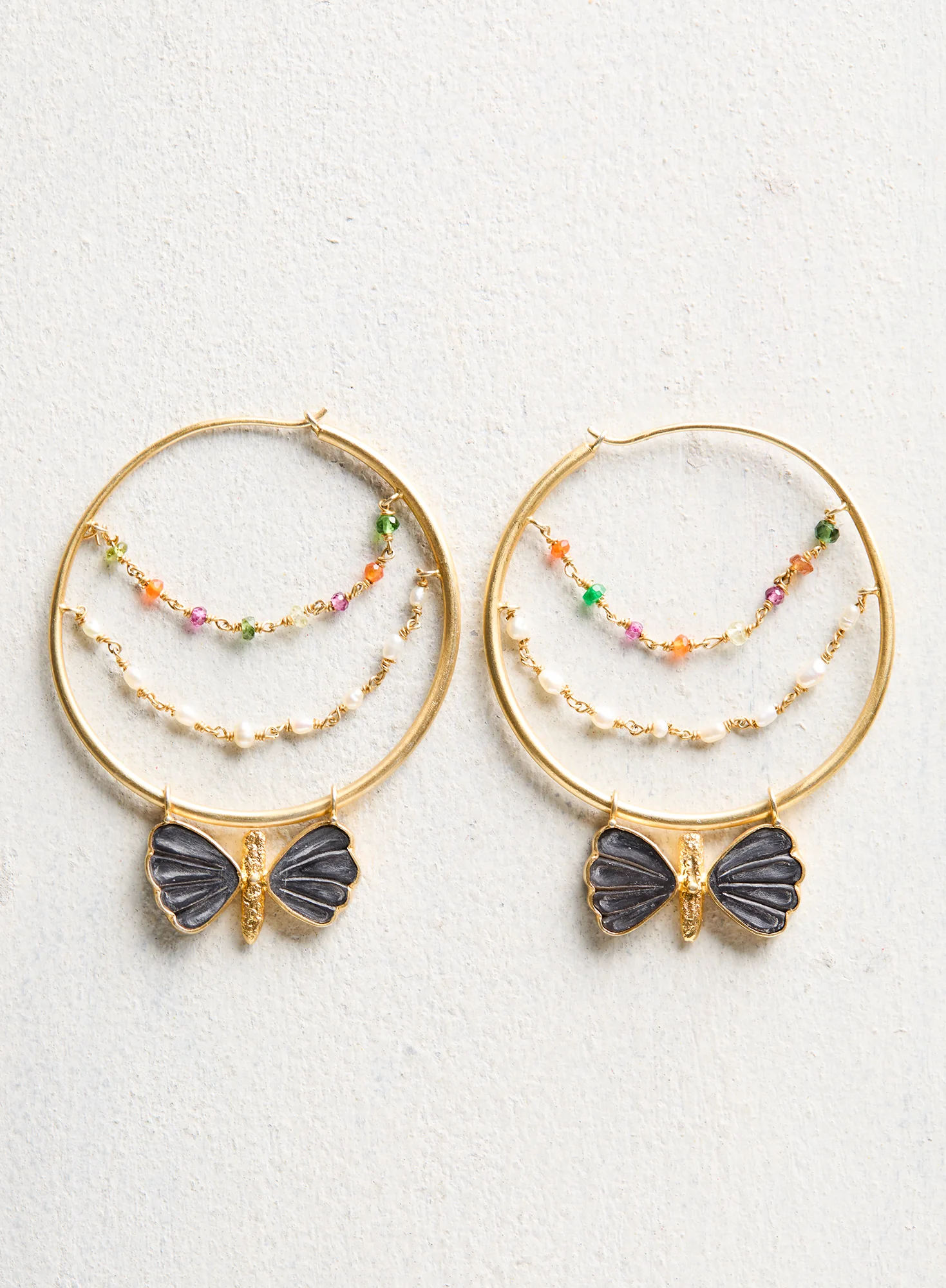 Farfalla Hoop Earrings