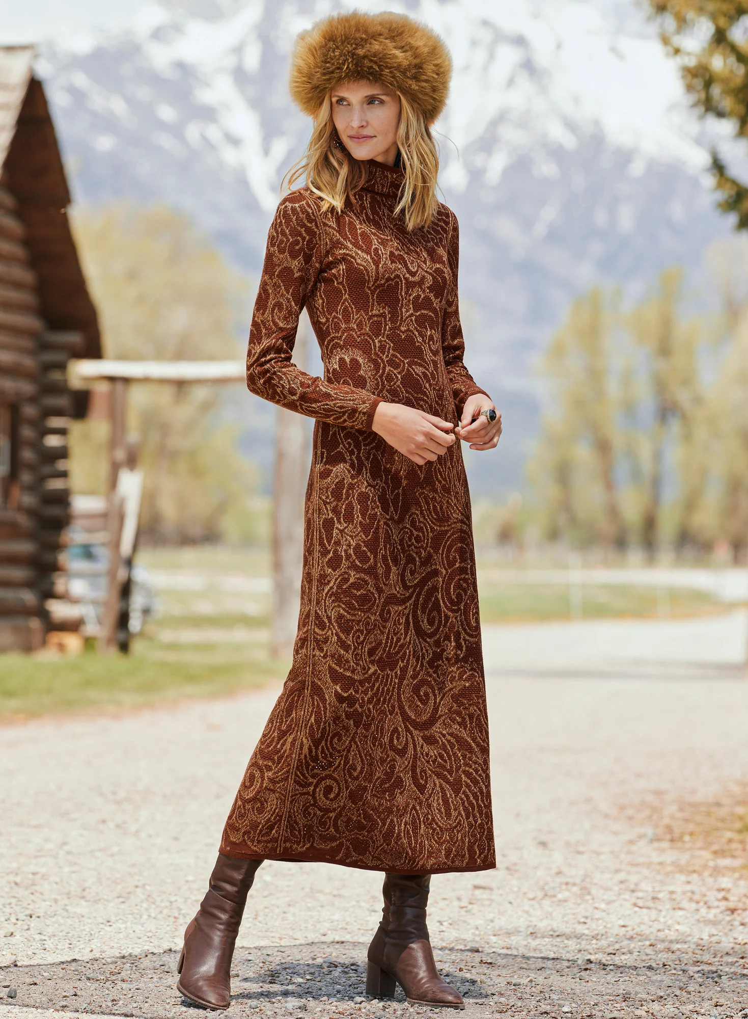 Firenze T-Neck Dress - Image 5