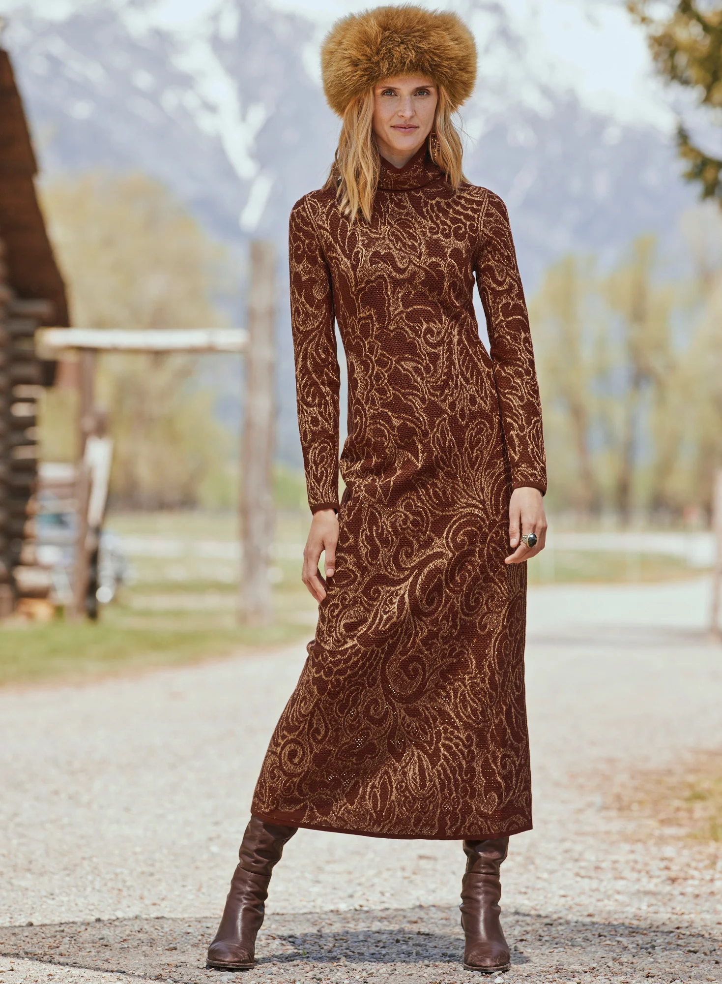 Firenze T-Neck Dress - Image 6