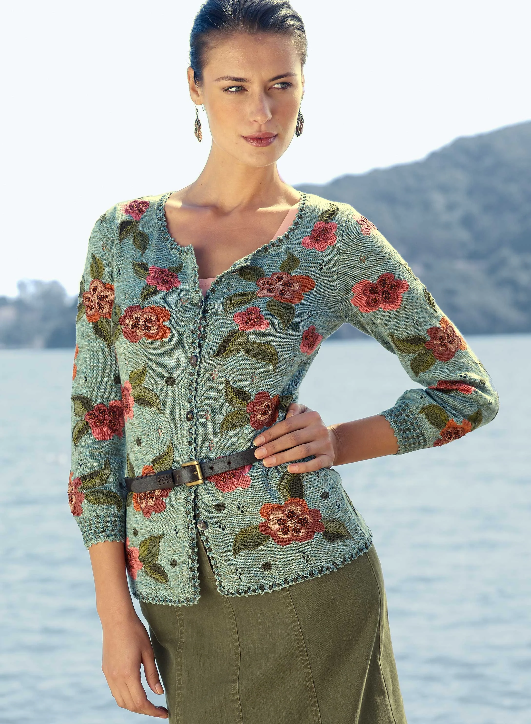 Floating Rose Cardigan