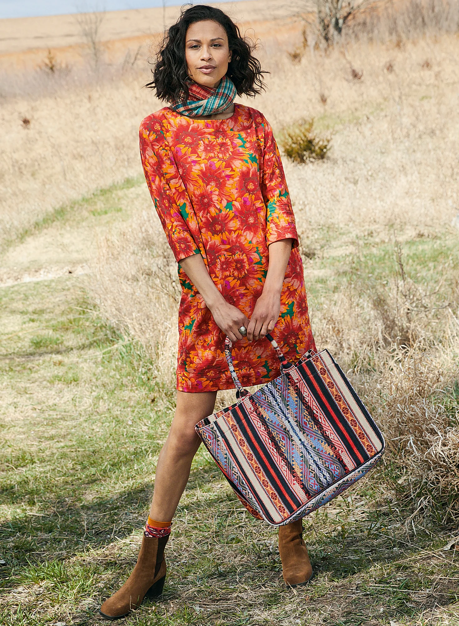 Floral Fresco Tunic-Dress - Image 5