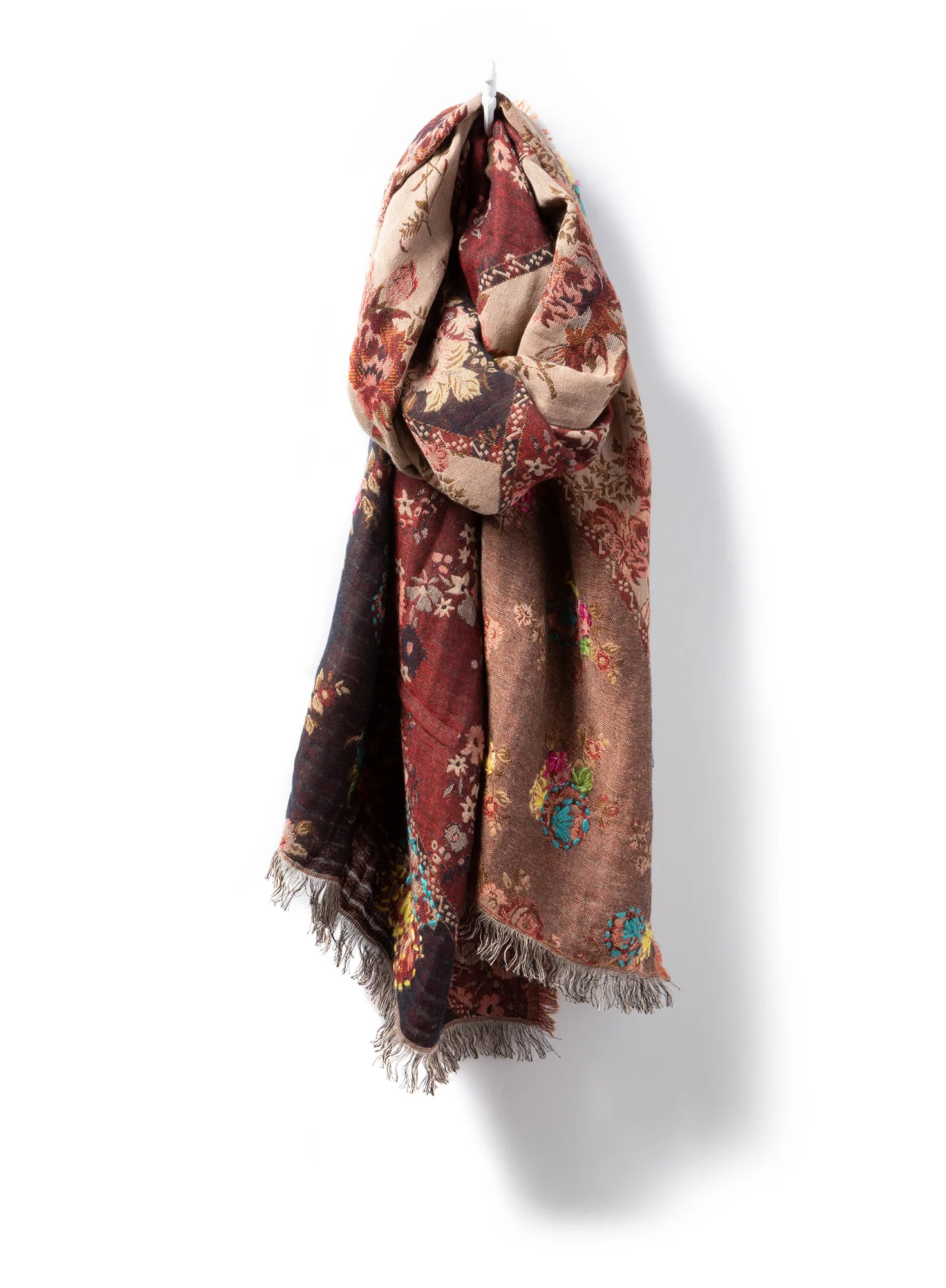 Floral Patchwork Shawl