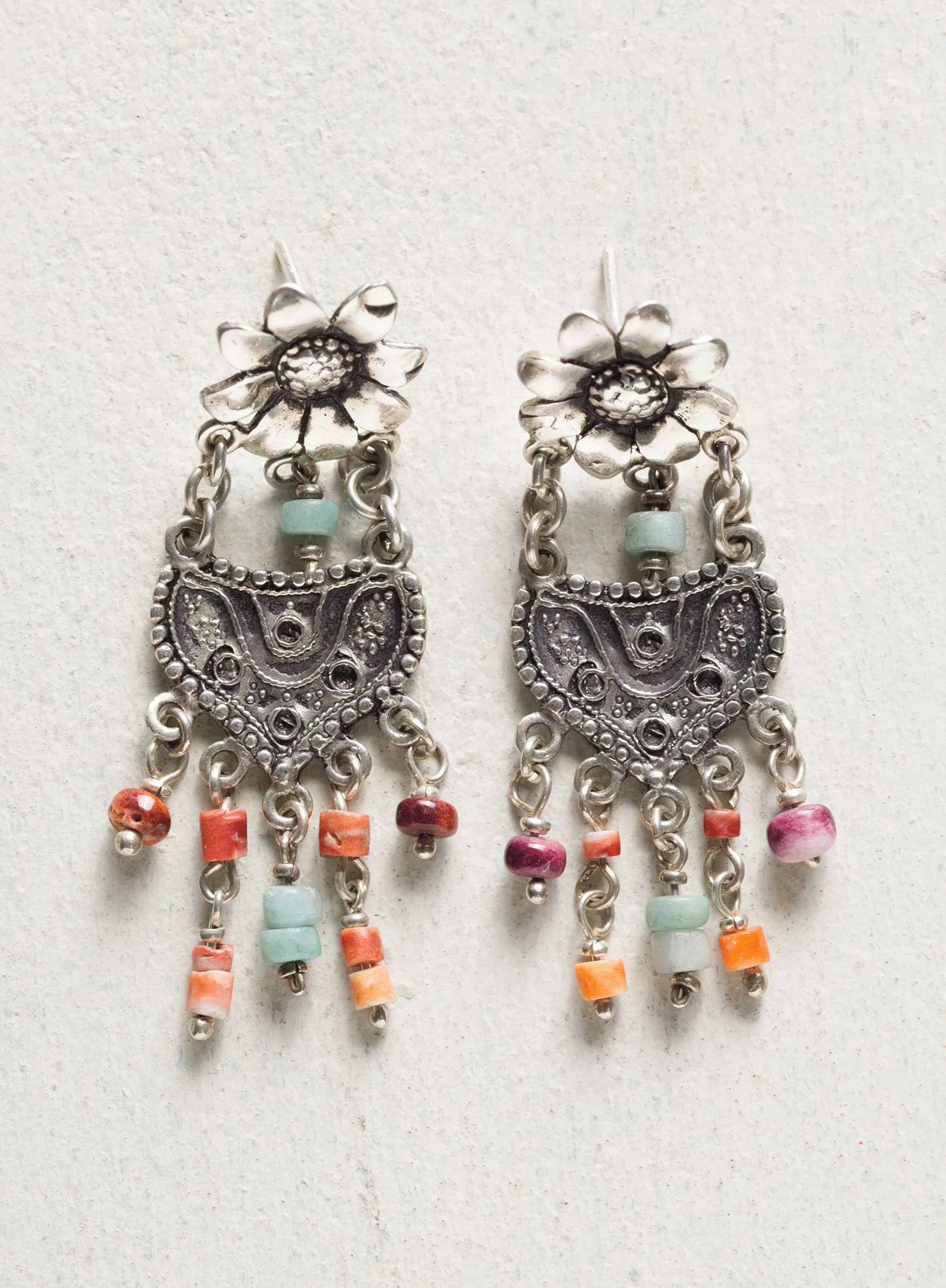 Flower Basket Earrings