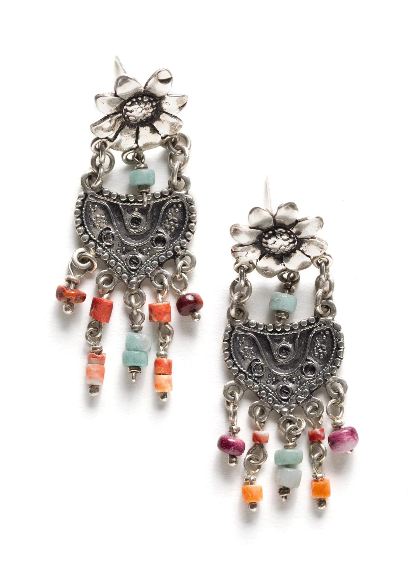 Flower Basket Earrings - Image 2