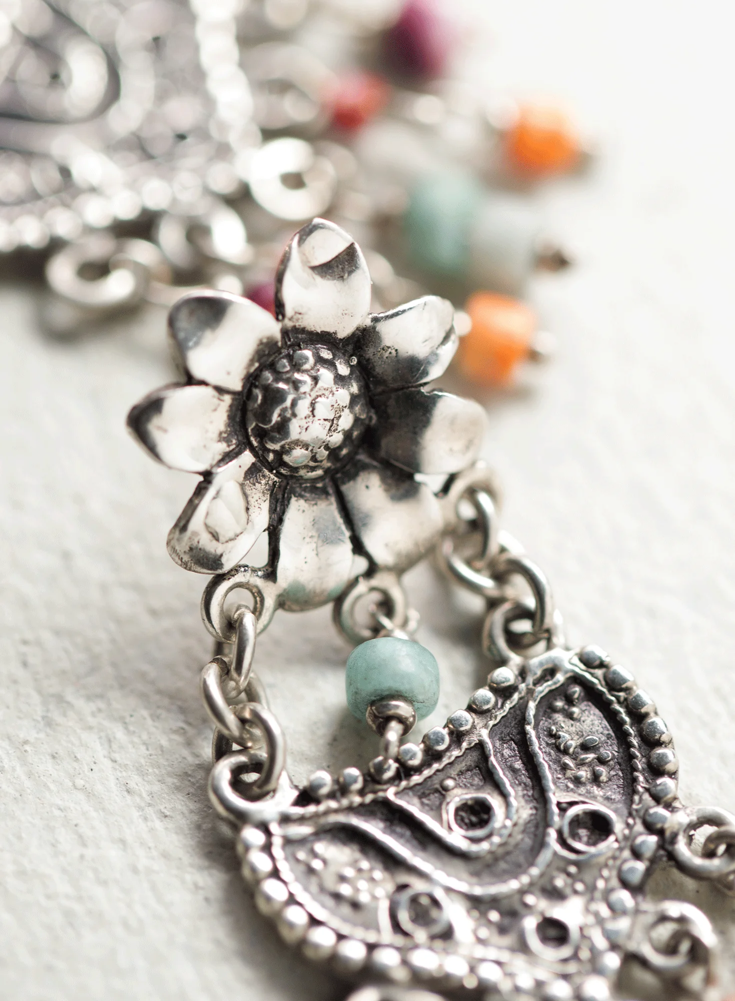 Flower Basket Earrings - Image 3
