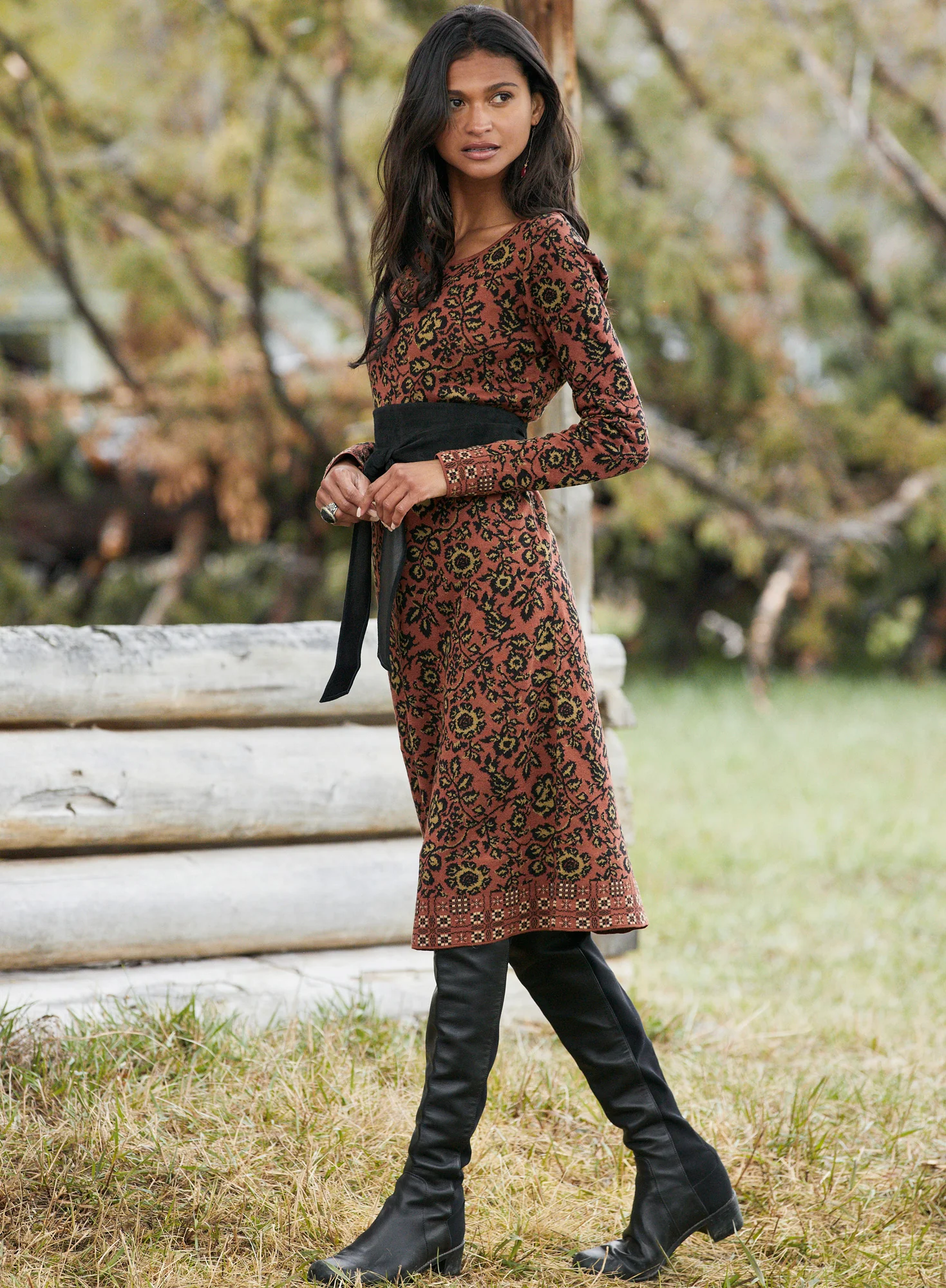 Folk Flower Dress - Image 4