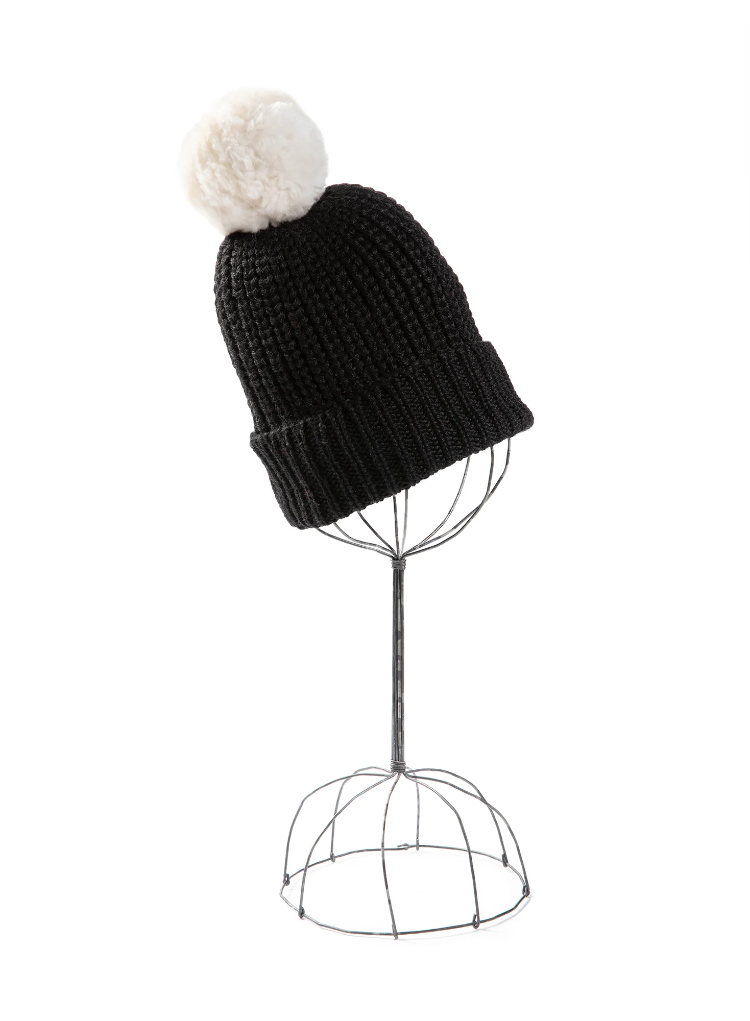 Fur Pompom Hat
