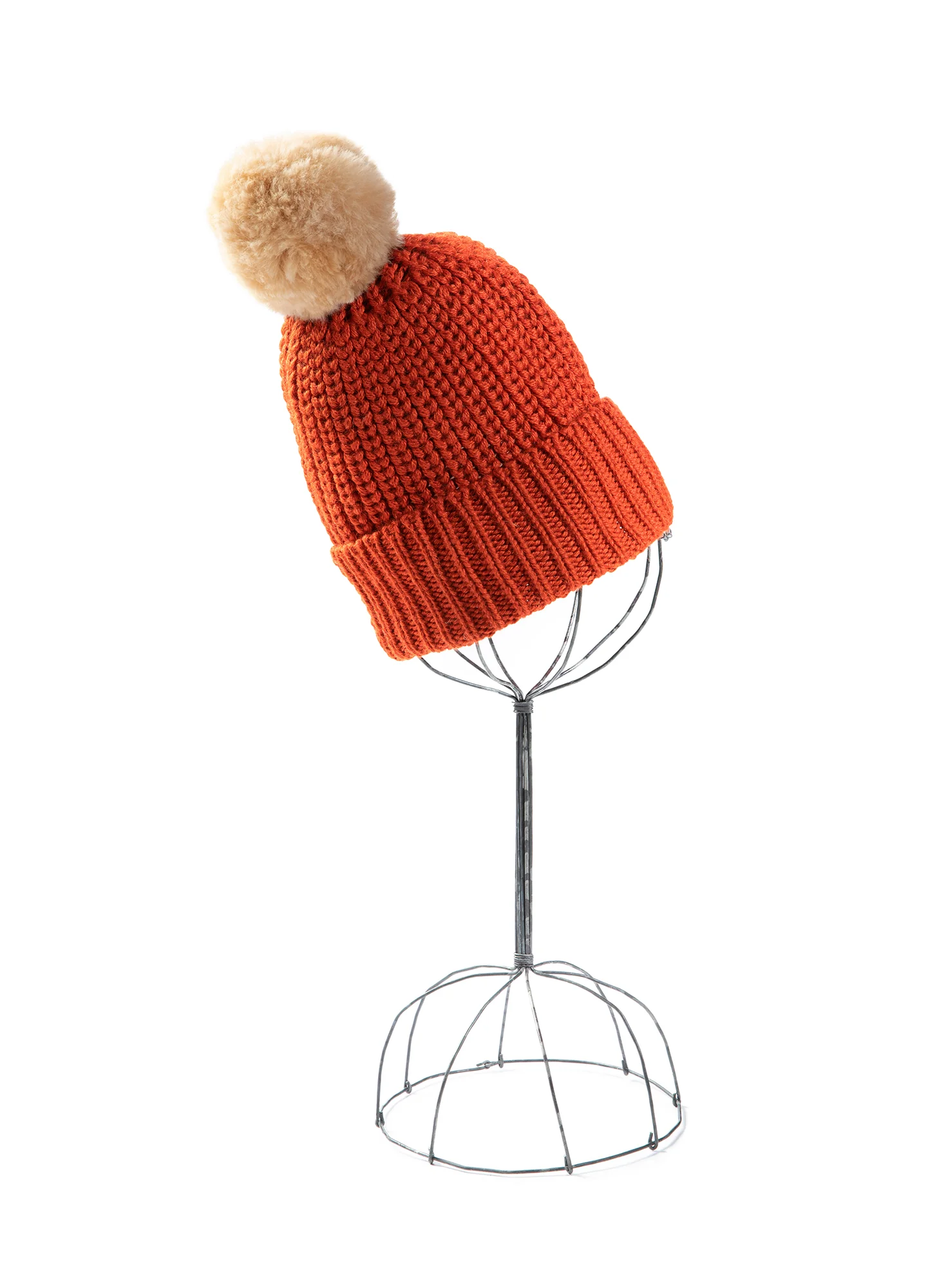 Fur Pompom Hat