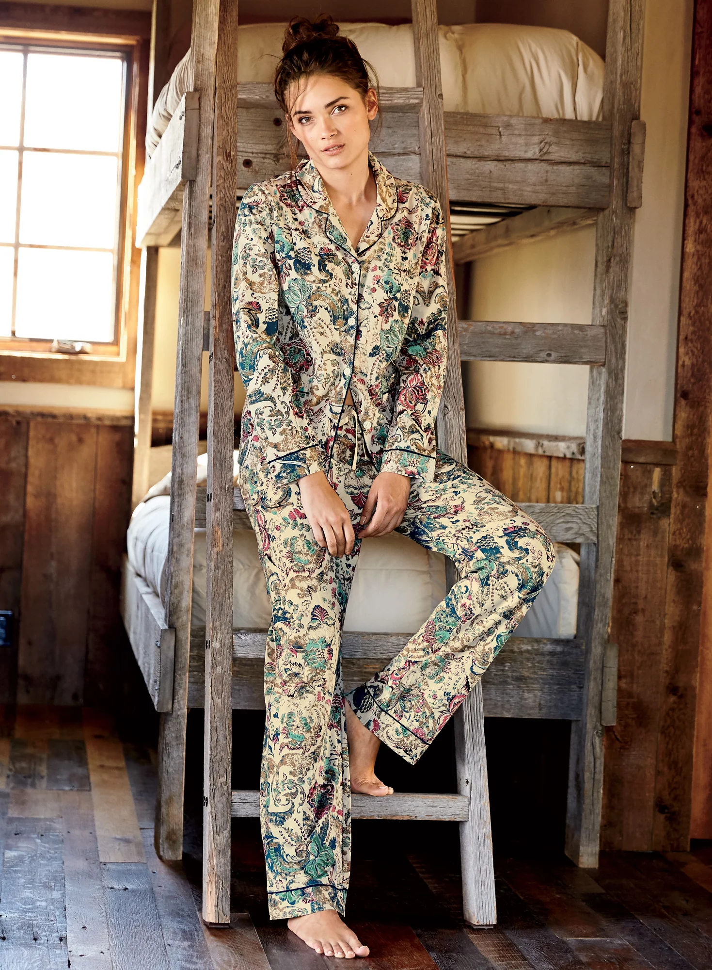Gilded Floral Pj Pants