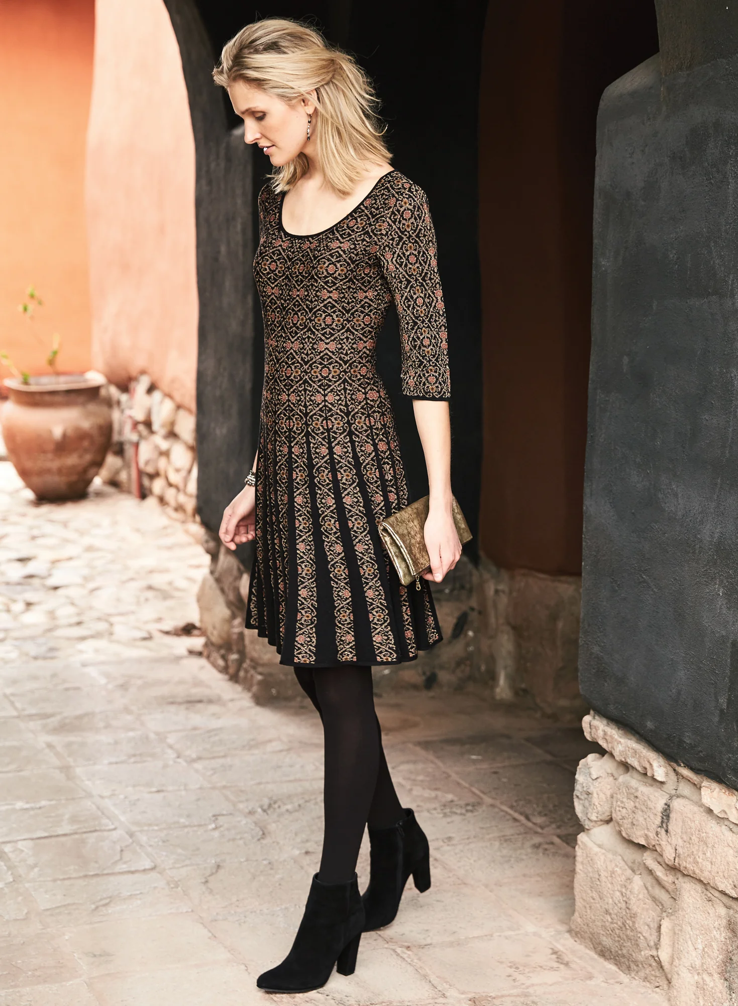 Gilt Scrollwork Dress - Image 3