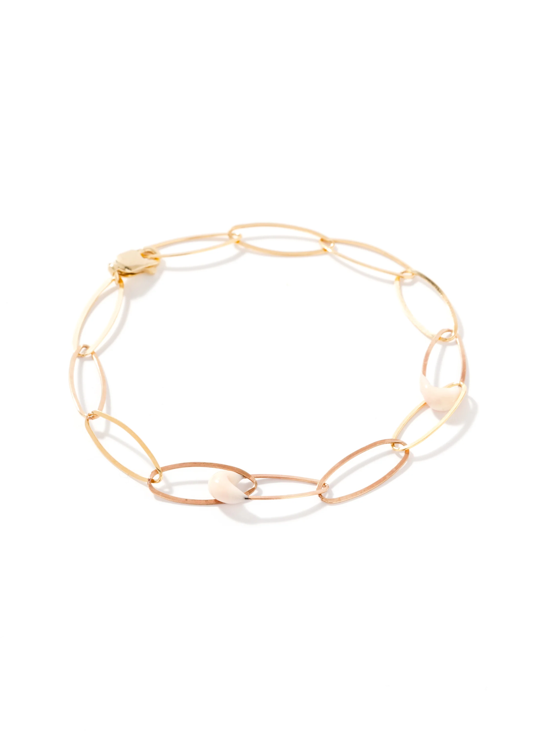 Glass And Links Bracelet