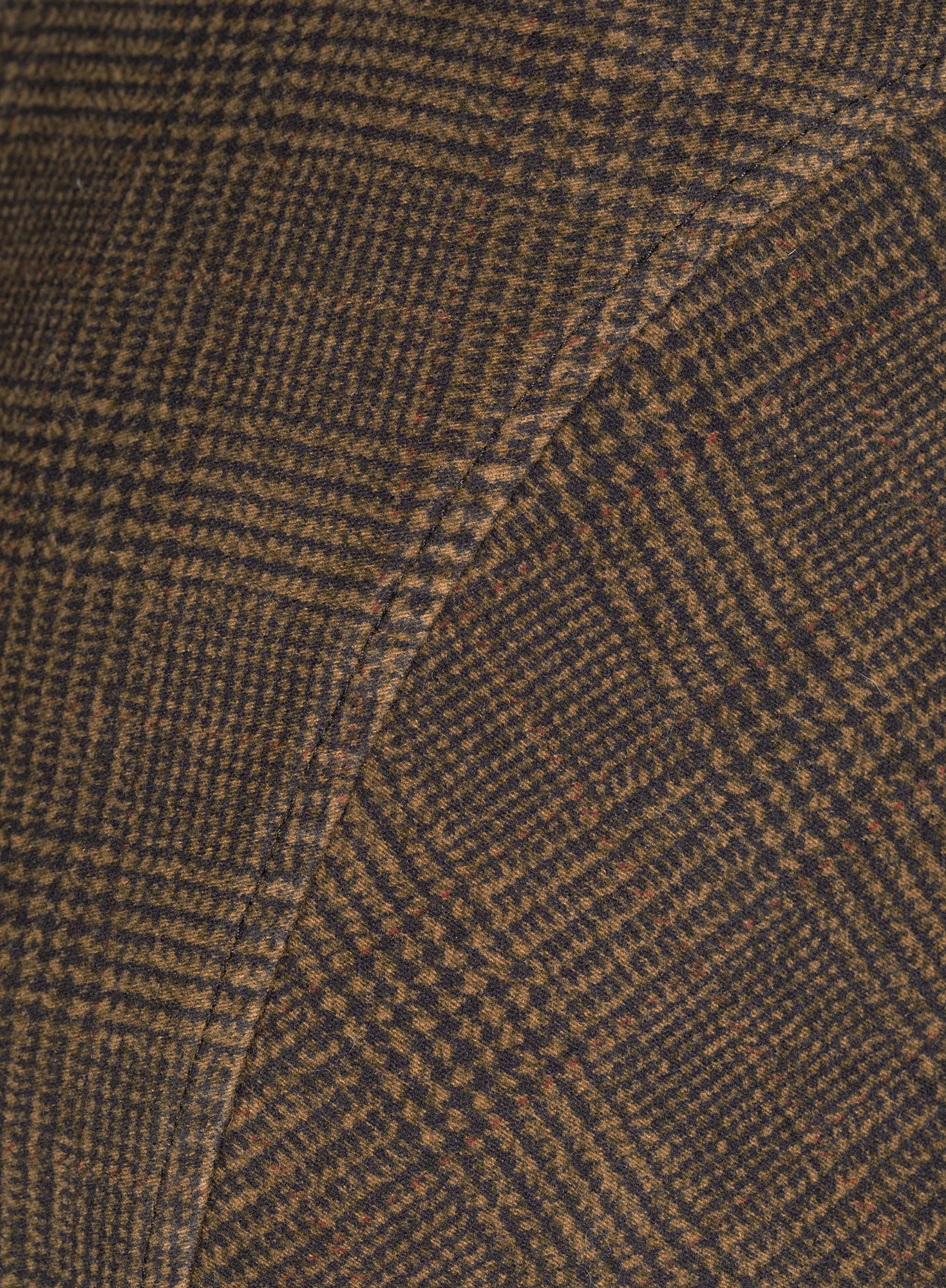 Glen Plaid Moleskin Skirt - Image 2