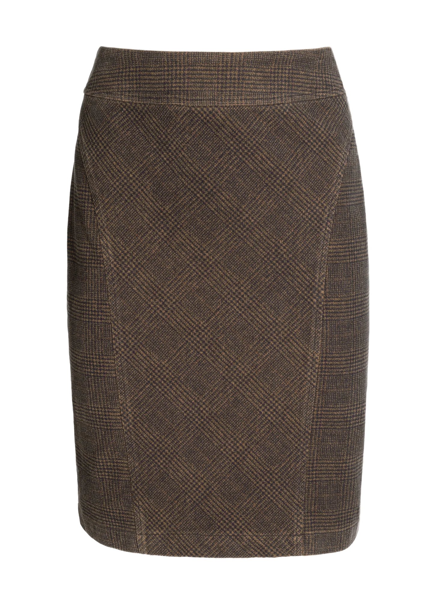 Glen Plaid Moleskin Skirt - Image 3