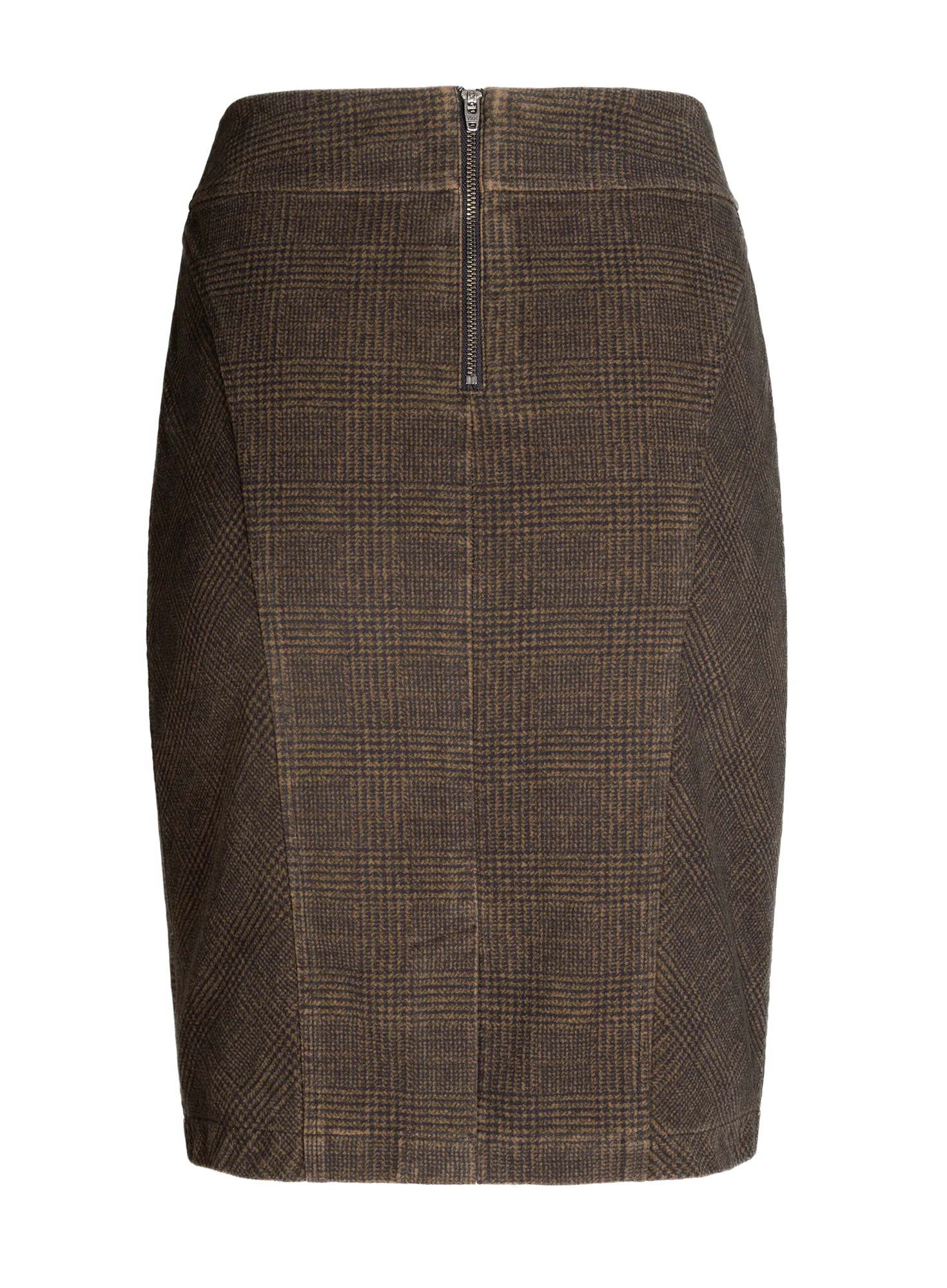 Glen Plaid Moleskin Skirt - Image 4