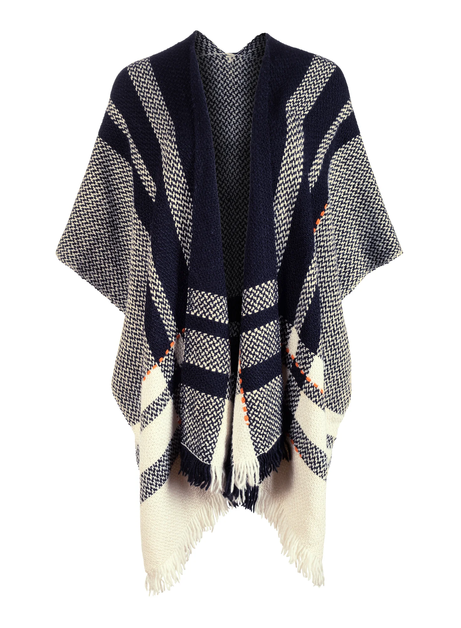 Glen Plaid Ruana - Image 3
