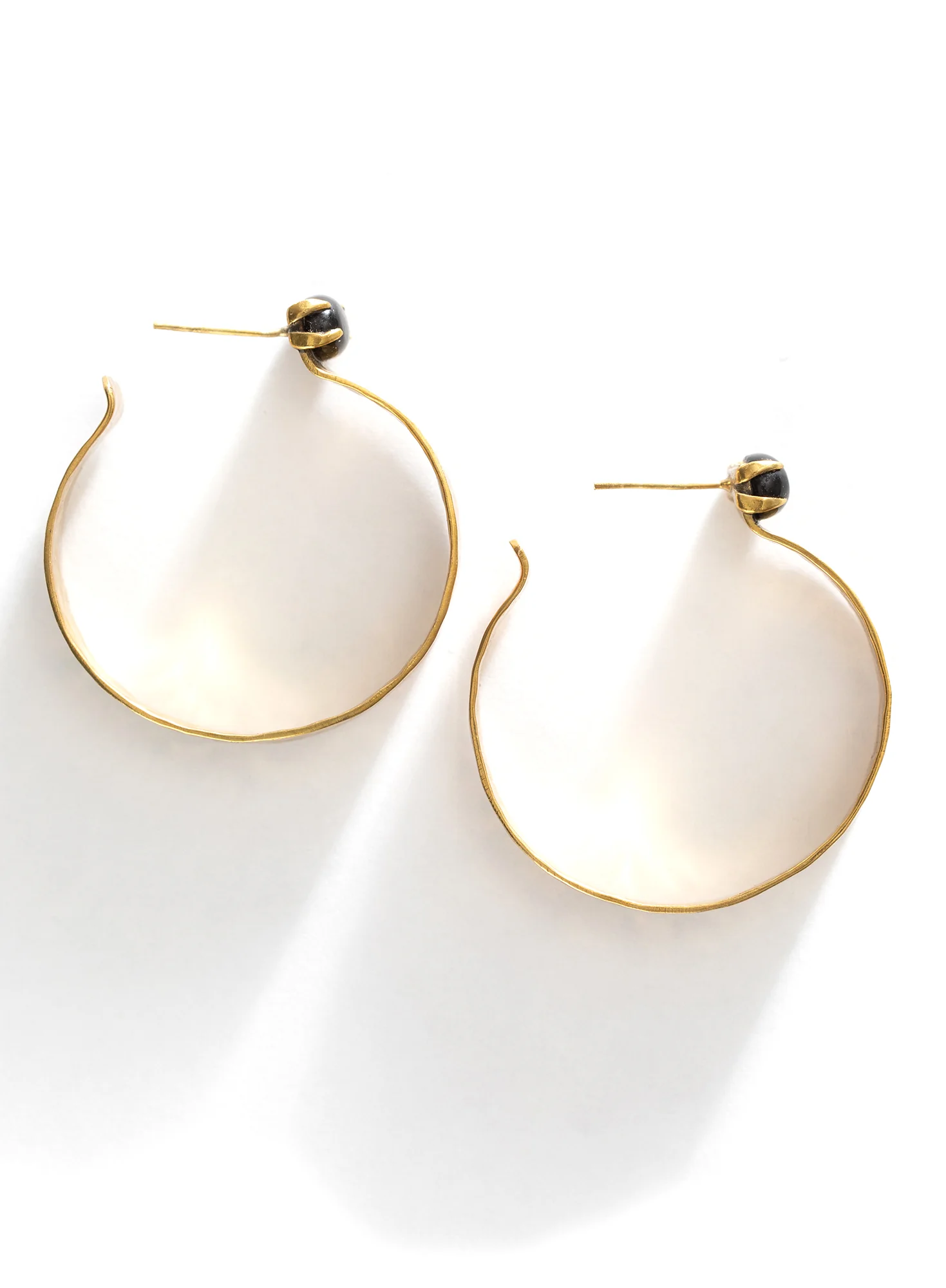 Hammered Hoop Earrings