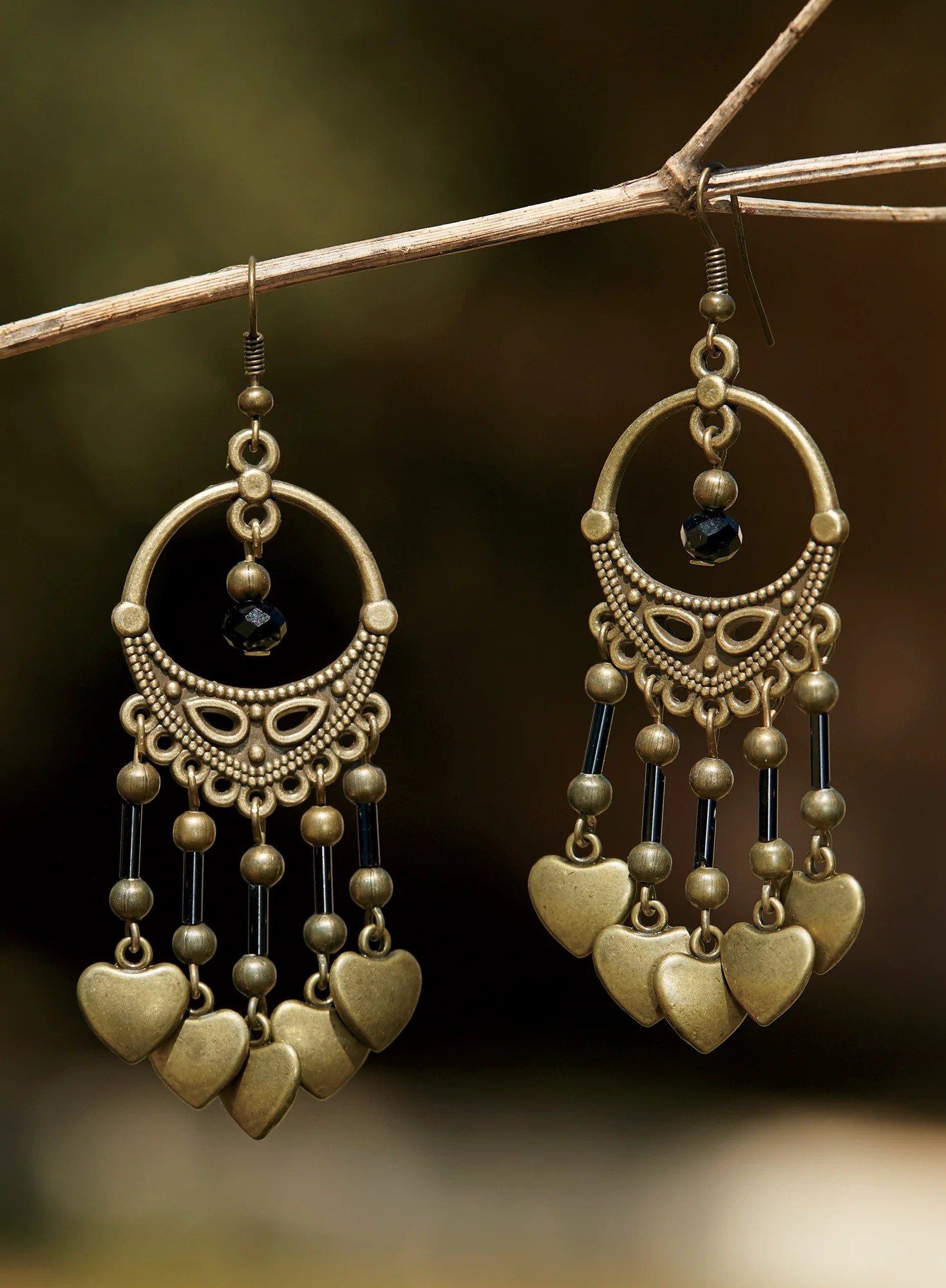 Heart Charm Earrings - Image 3
