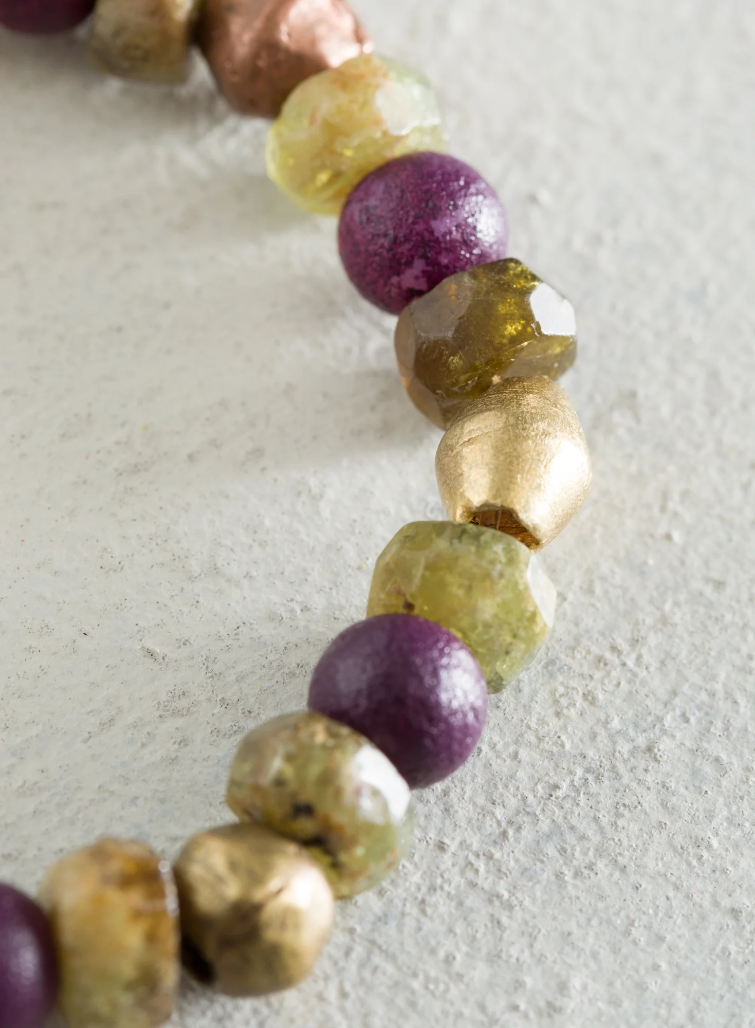 Heliotrope Beaded Stretch Bracelet - Image 2