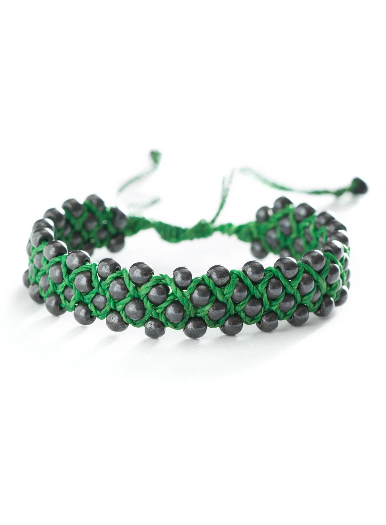 Hematite Macrame Bracelet