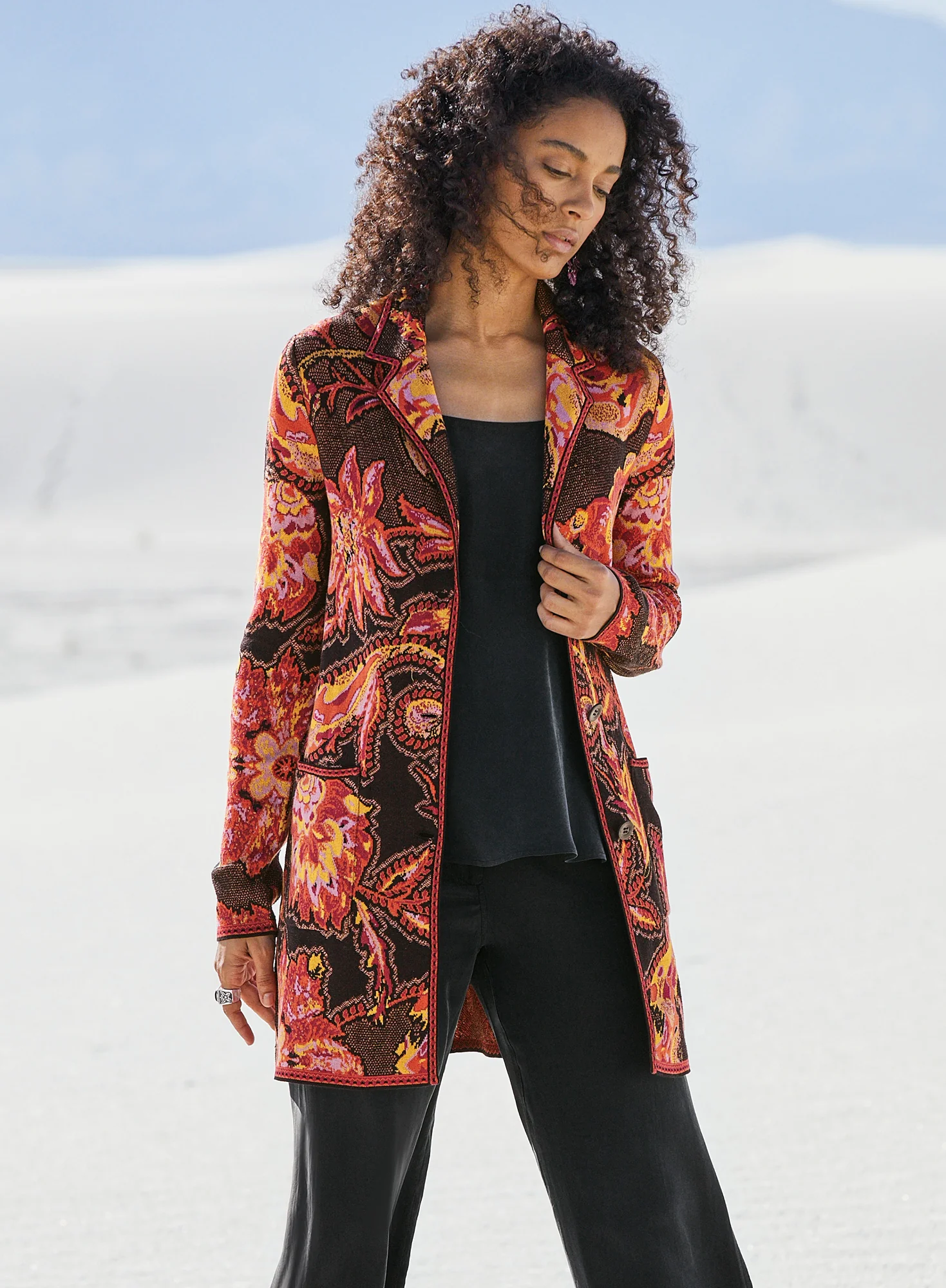 Ikebana Knit Coat